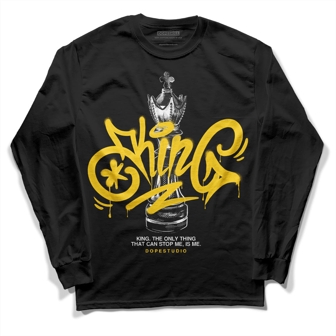 Lightning 4s DopeSkill Long Sleeve T-Shirt King Chess Graphic