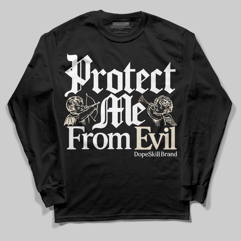 Reverse Metallic 5s DopeSkill Long Sleeve T-Shirt Protect Me From Evil Graphic