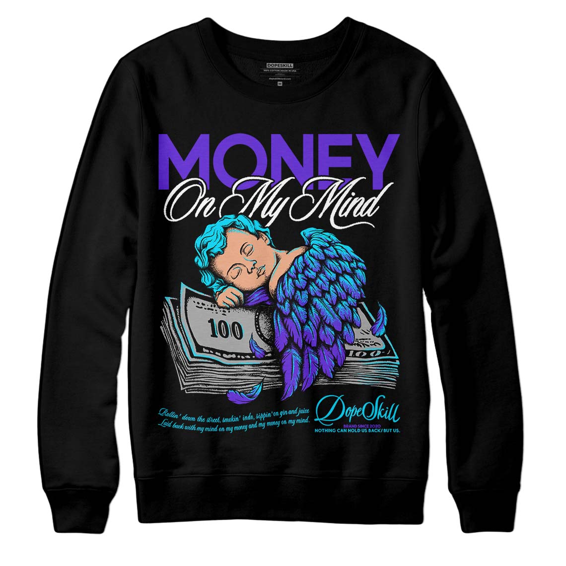 Aqua 6s DopeSkill Sweatshirt MOMM Graphic