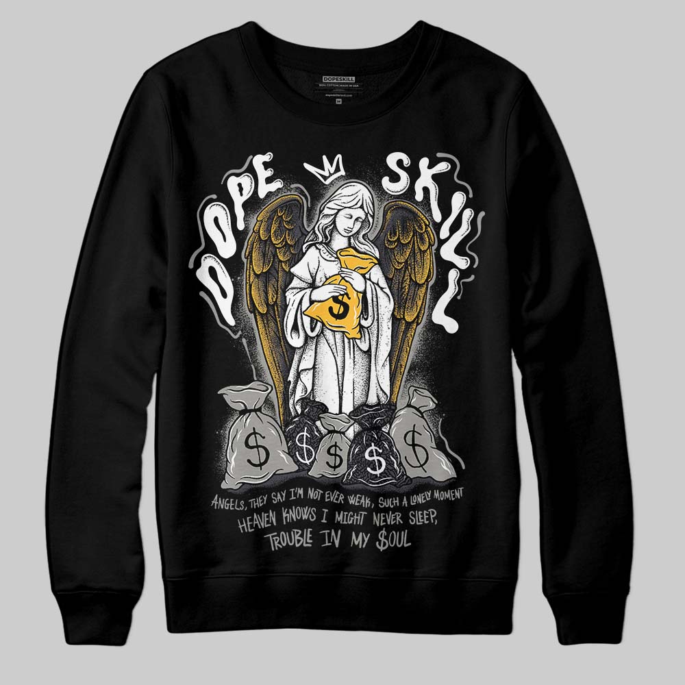 Black Cat 3s DopeSkill Sweatshirt Angels Graphic