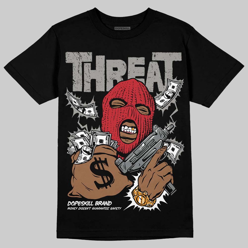 Cool Grey 9s DopeSkill T-Shirt Under Threat Graphic