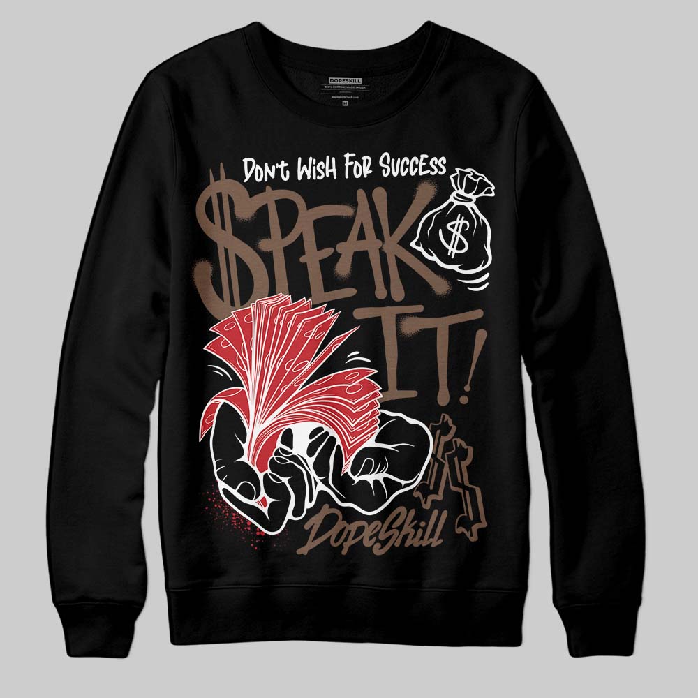 Olive 9s DopeSkill Sweatshirt Speak It Graphic