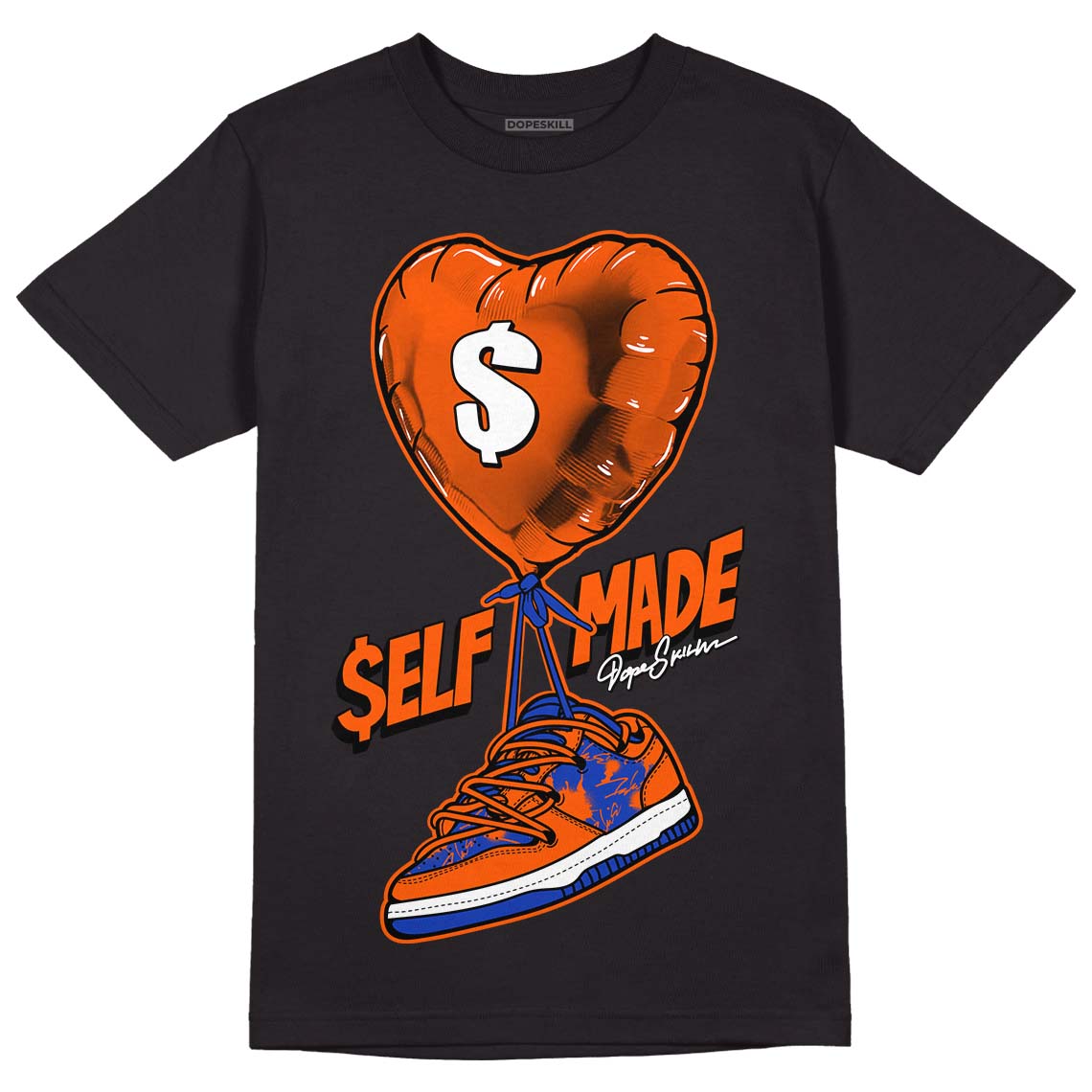 Dunk Low Futura Orange Blaze DopeSkill T-Shirt Self Made Graphic