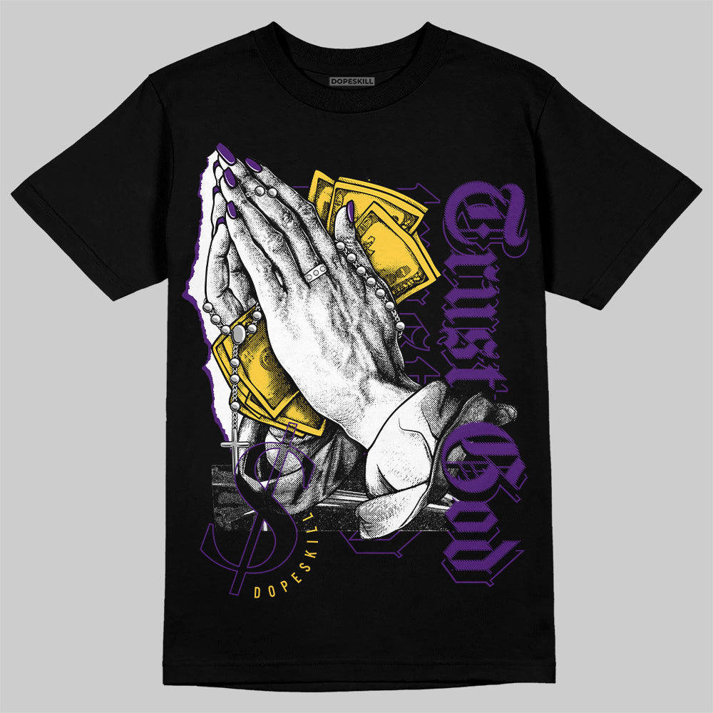 Field Purple 12s DopeSkill T-Shirt Trust God Graphic