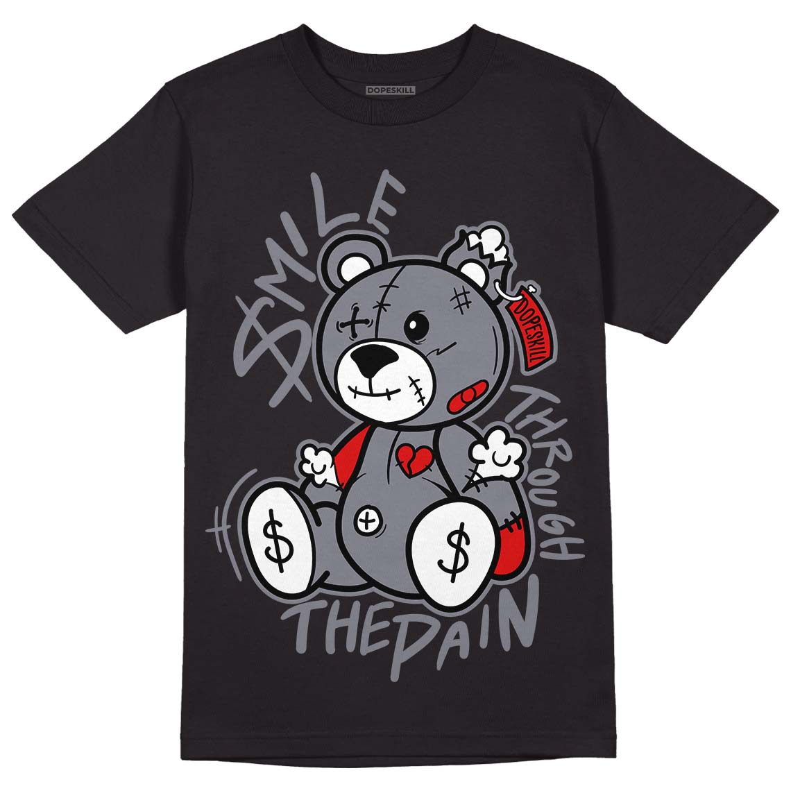 Fire Red 9s DopeSkill T-Shirt BEAN Graphic
