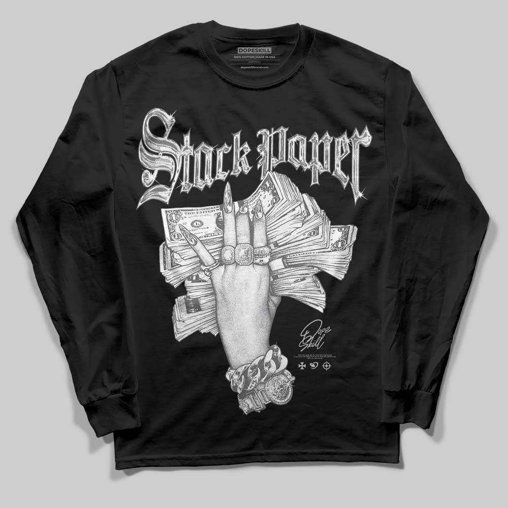 Grey Collection DopeSkill Long Sleeve T-Shirt Stack Paper Graphic