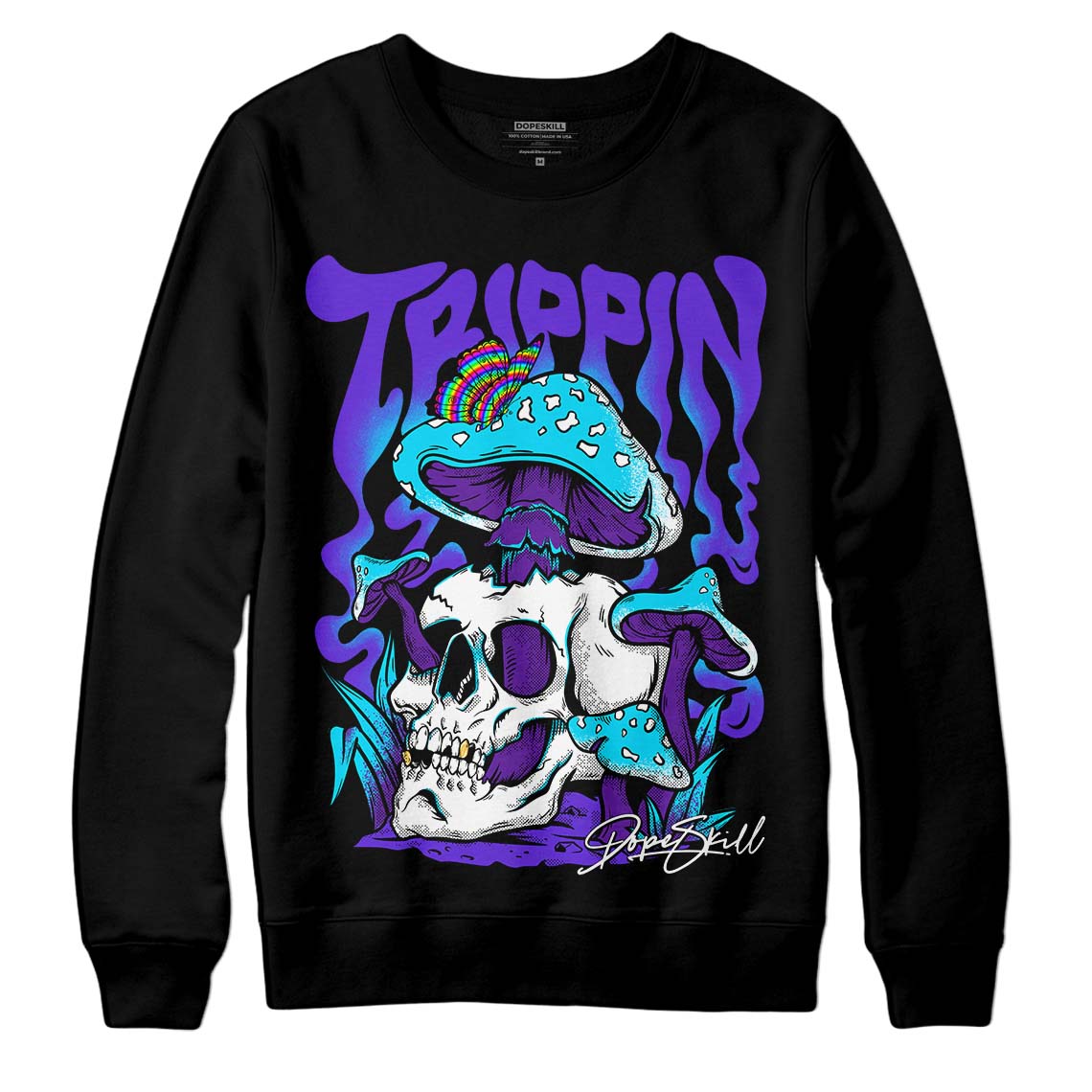 Aqua 6s DopeSkill Sweatshirt Trippin Graphic
