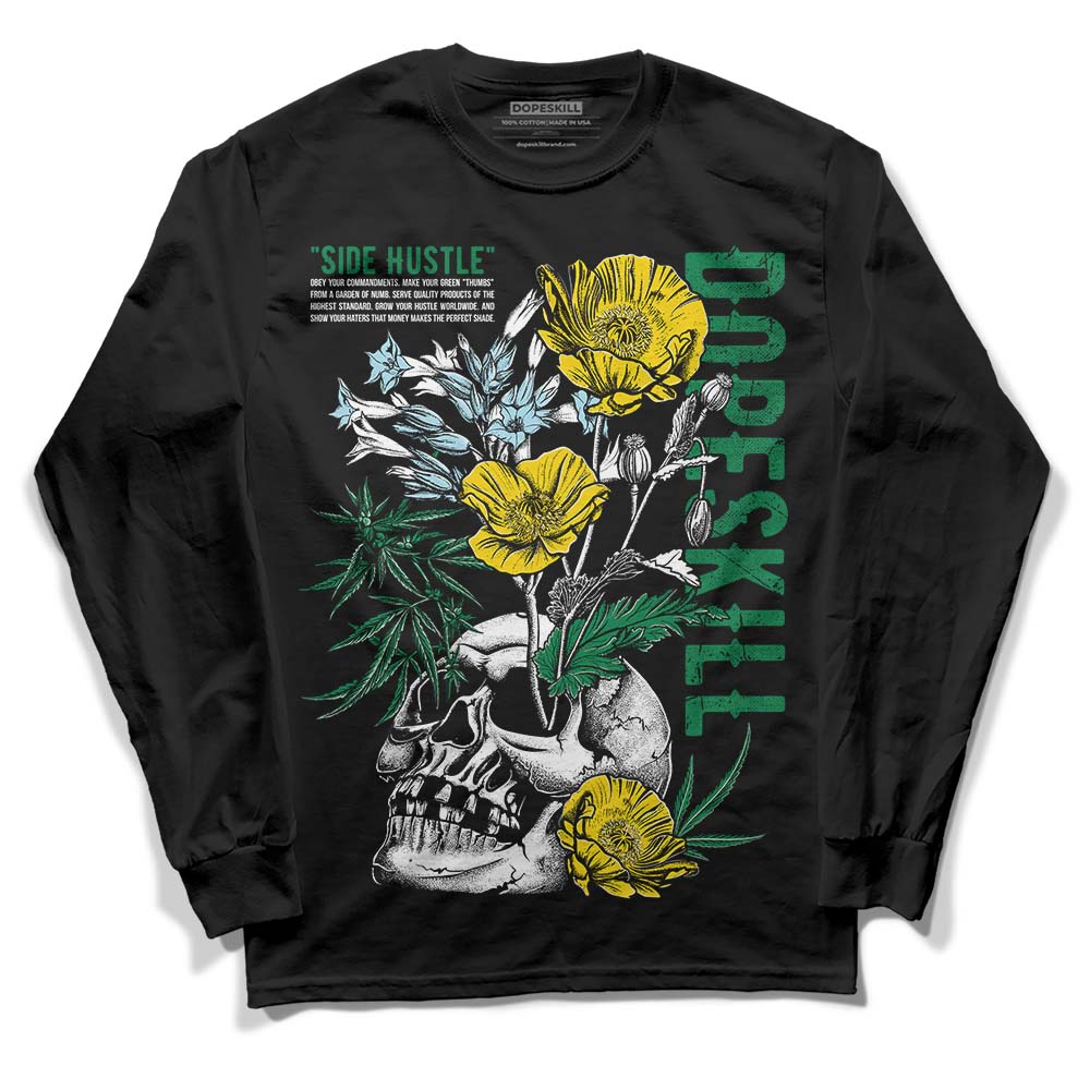 Lucky Green 5s DopeSkill Long Sleeve T-Shirt Side Hustle Graphic