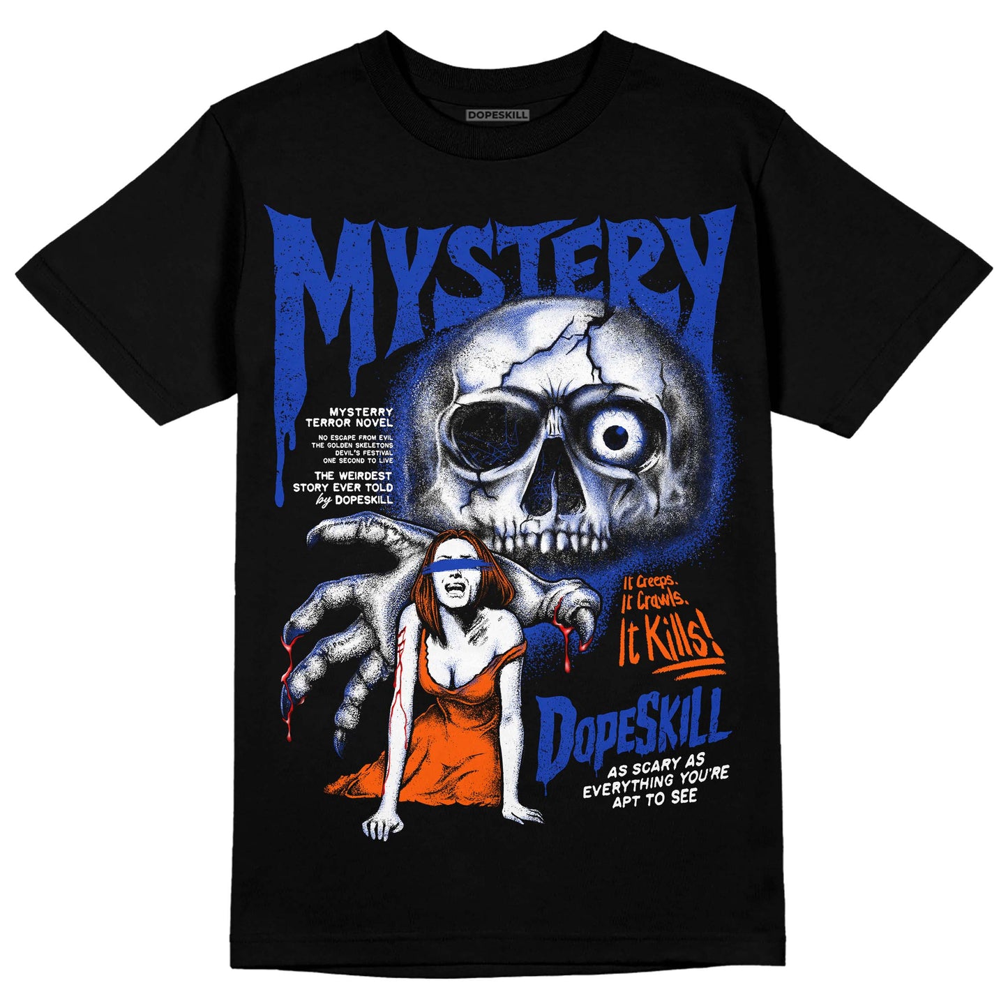Dunk Futura Orange Blaze DopeSkill T-Shirt Mystery Ghostly Grasp Graphic