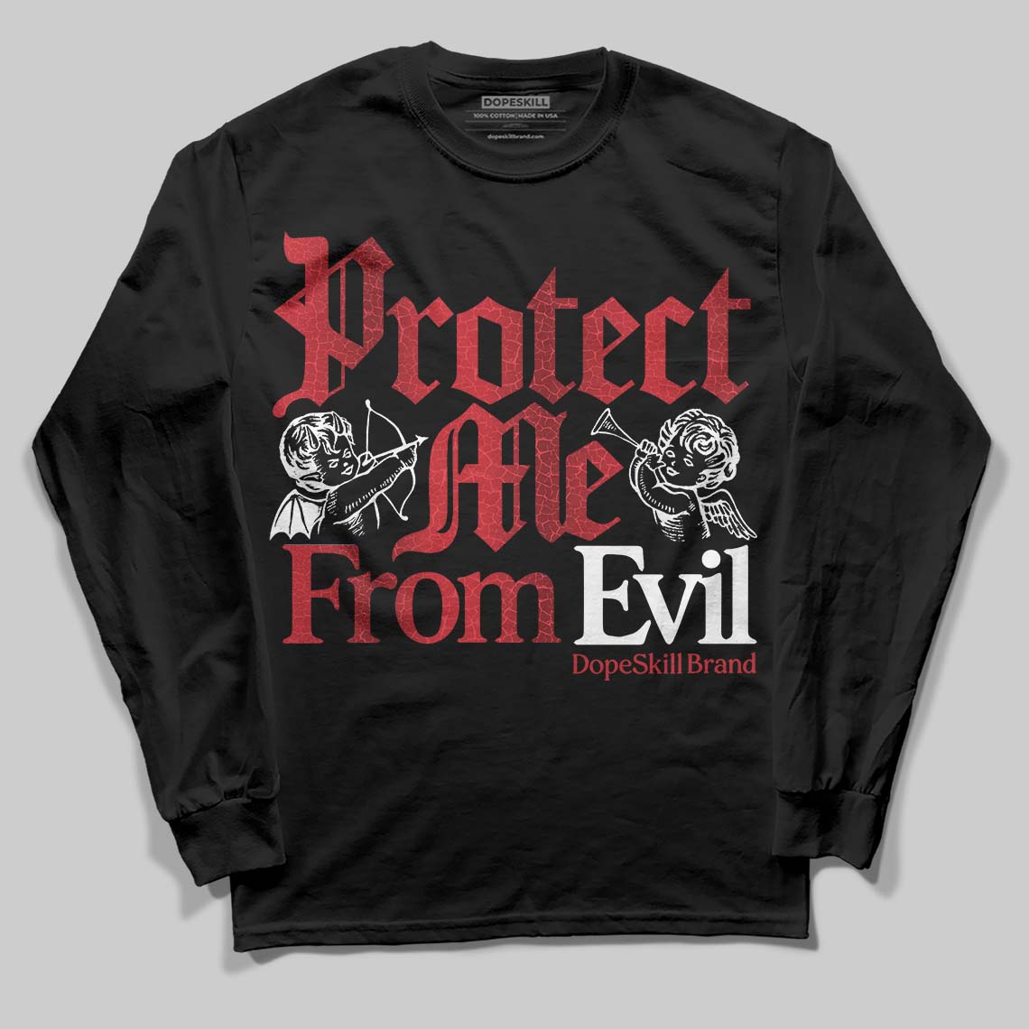 Ruby 1s DopeSkill Long Sleeve T-Shirt Protect Me From Evil Graphic