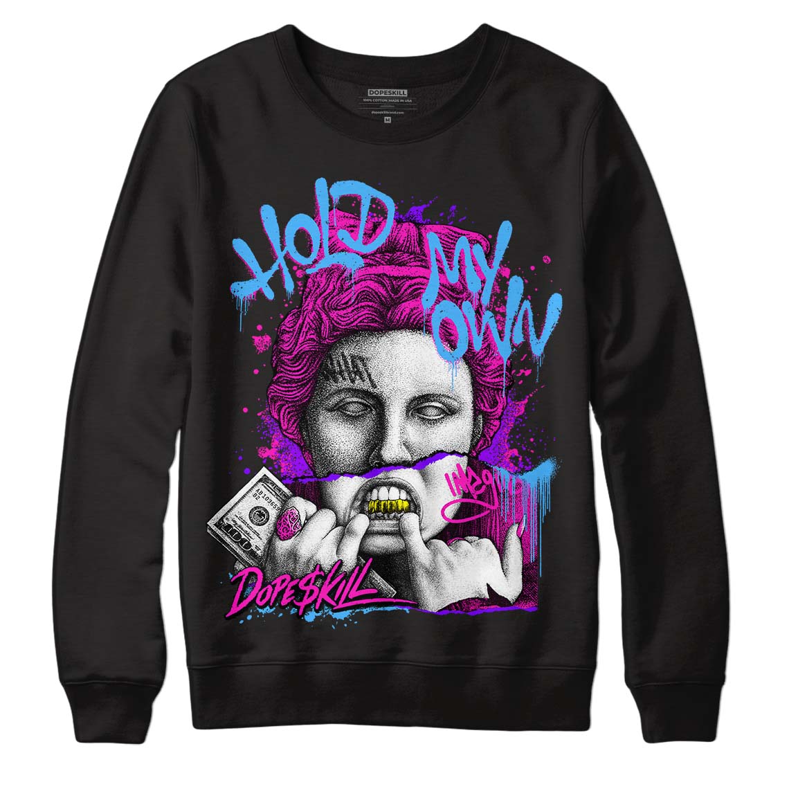 Dunk Low Active Fuchsia DopeSkill Sweatshirt Hold My Own Graphic