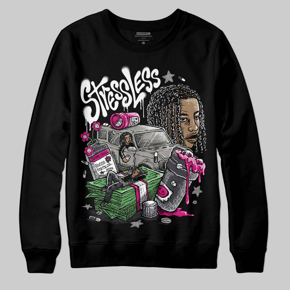 Black Cat 3s DopeSkill Sweatshirt Stressless Graphic