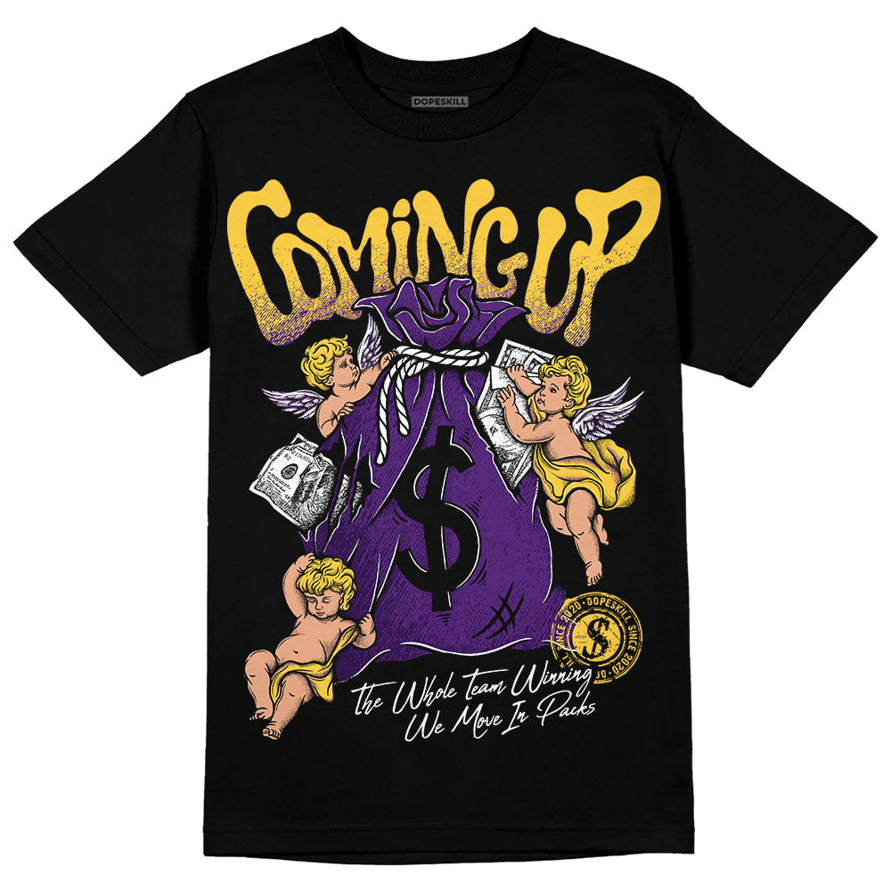 Field Purple 12s DopeSkill T-Shirt Money Bag Coming Up Graphic