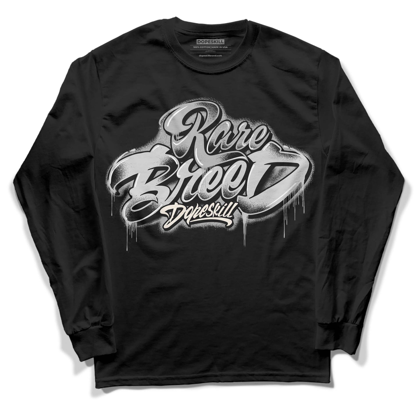 Off Noir 3s DopeSkill Long Sleeve T-Shirt Rare Breed Type Graphic