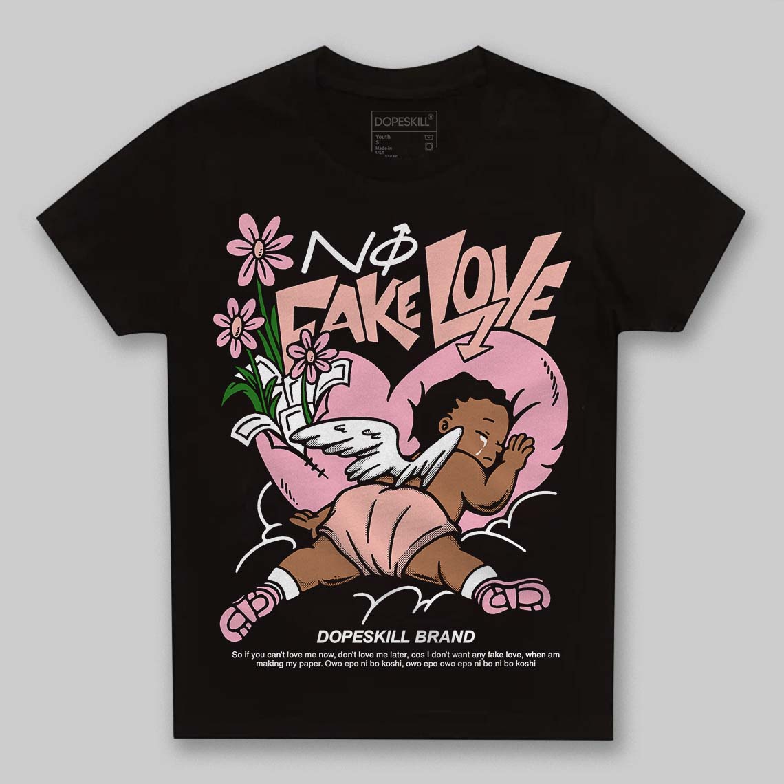 Legend Pink 11s DopeSkill Toddler Kids T-shirt No Fake Love Graphic