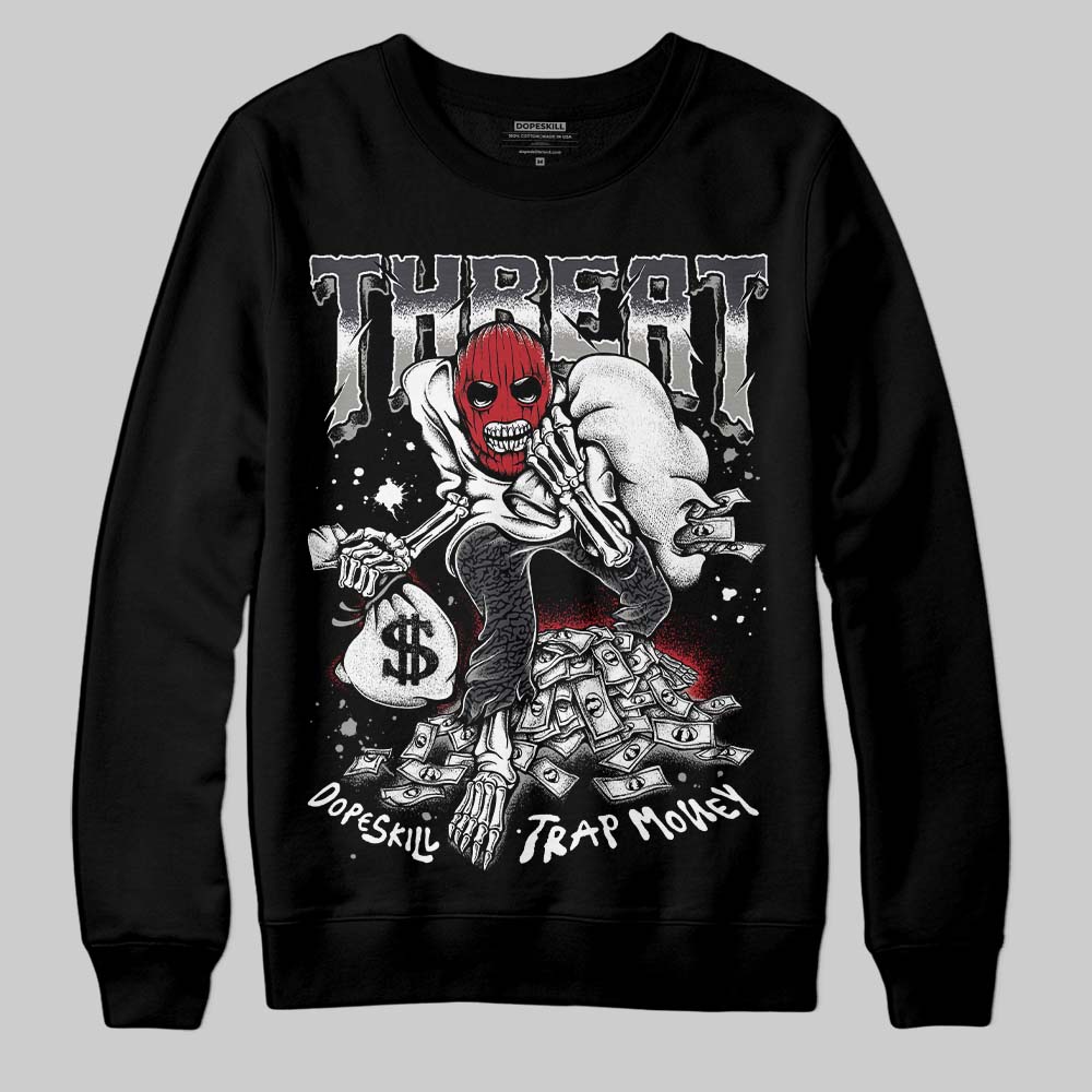 Black Cat 3s DopeSkill Sweatshirt Threat Graphic