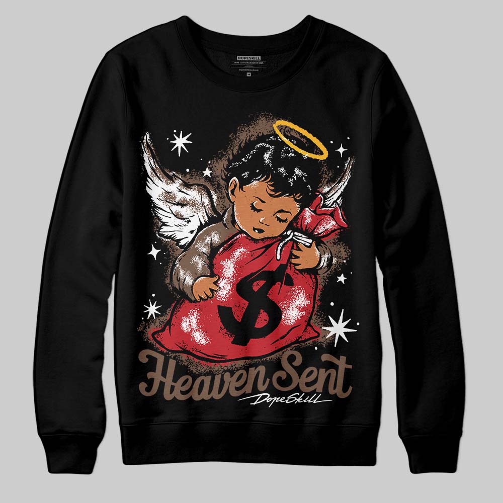 Olive 9s DopeSkill Sweatshirt Heaven Sent Graphic