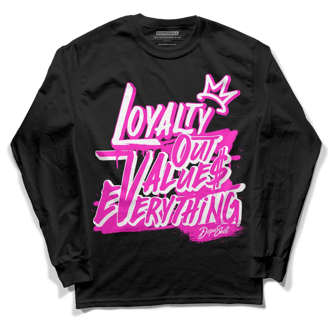 Dunk Low Active Fuchsia DopeSkill Long Sleeve T-Shirt LOVE Graphic