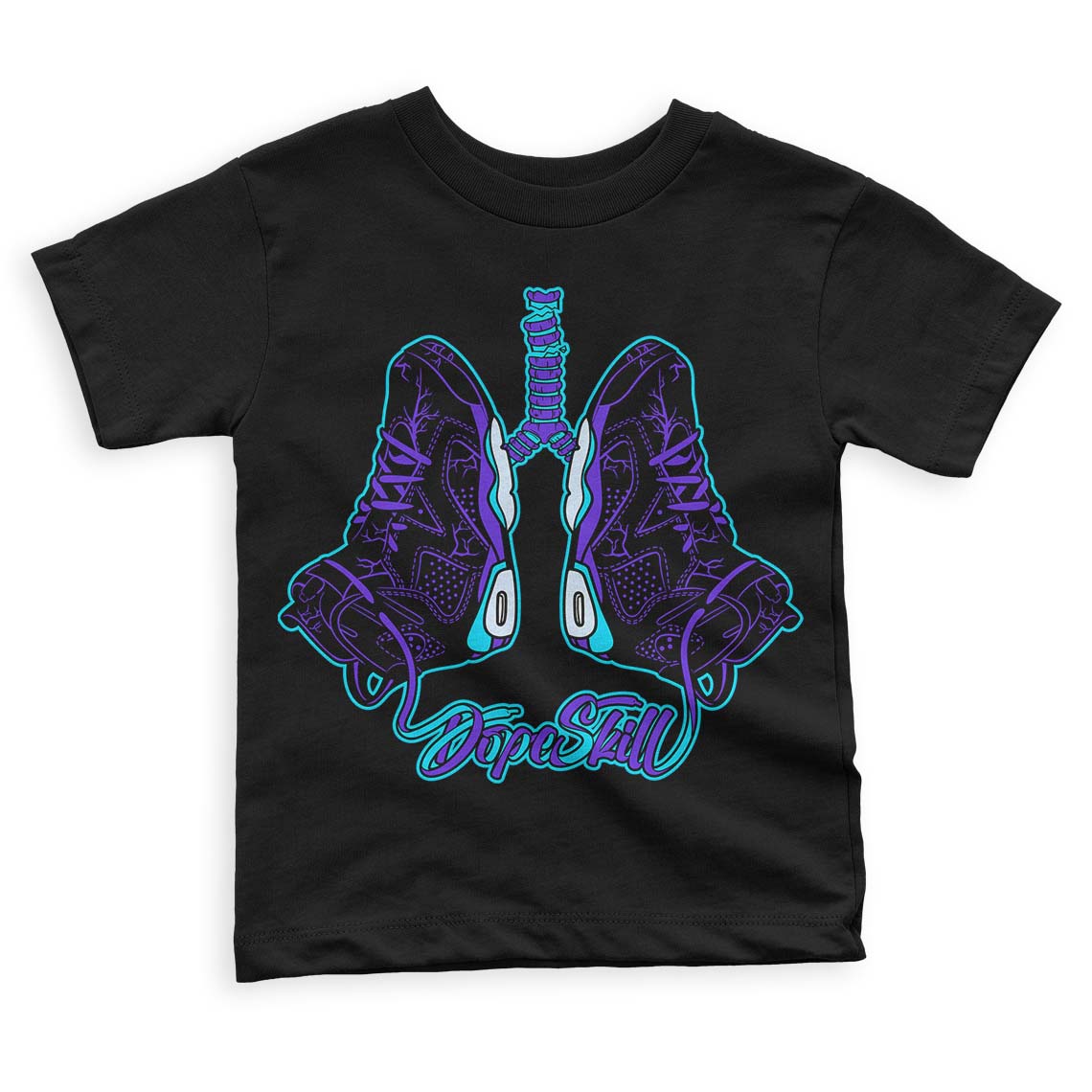 Aqua 6s DopeSkill Toddler Kids T-shirt Breathe Graphic