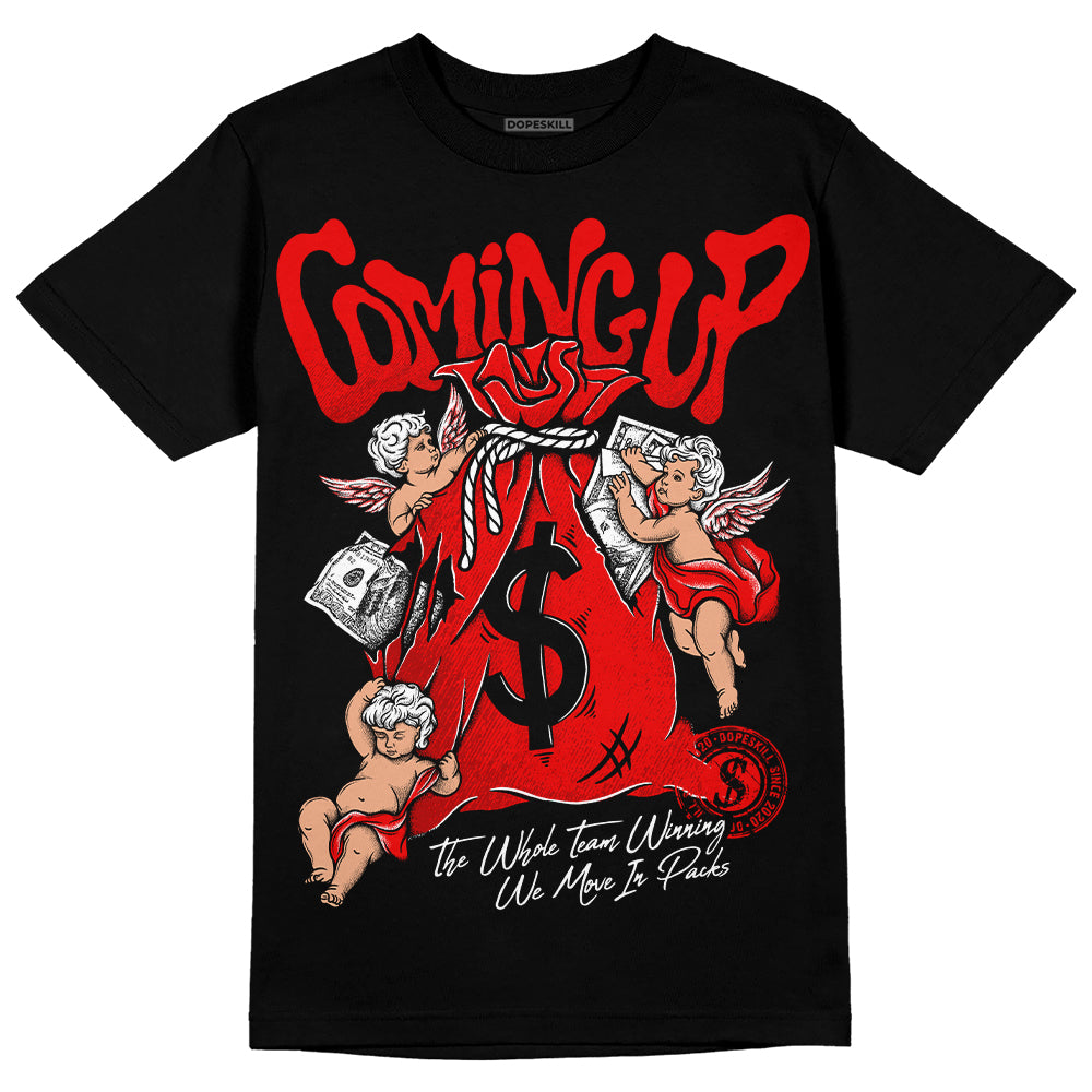 Cherry 12s DopeSkill T-Shirt Money Bag Coming Up Graphic