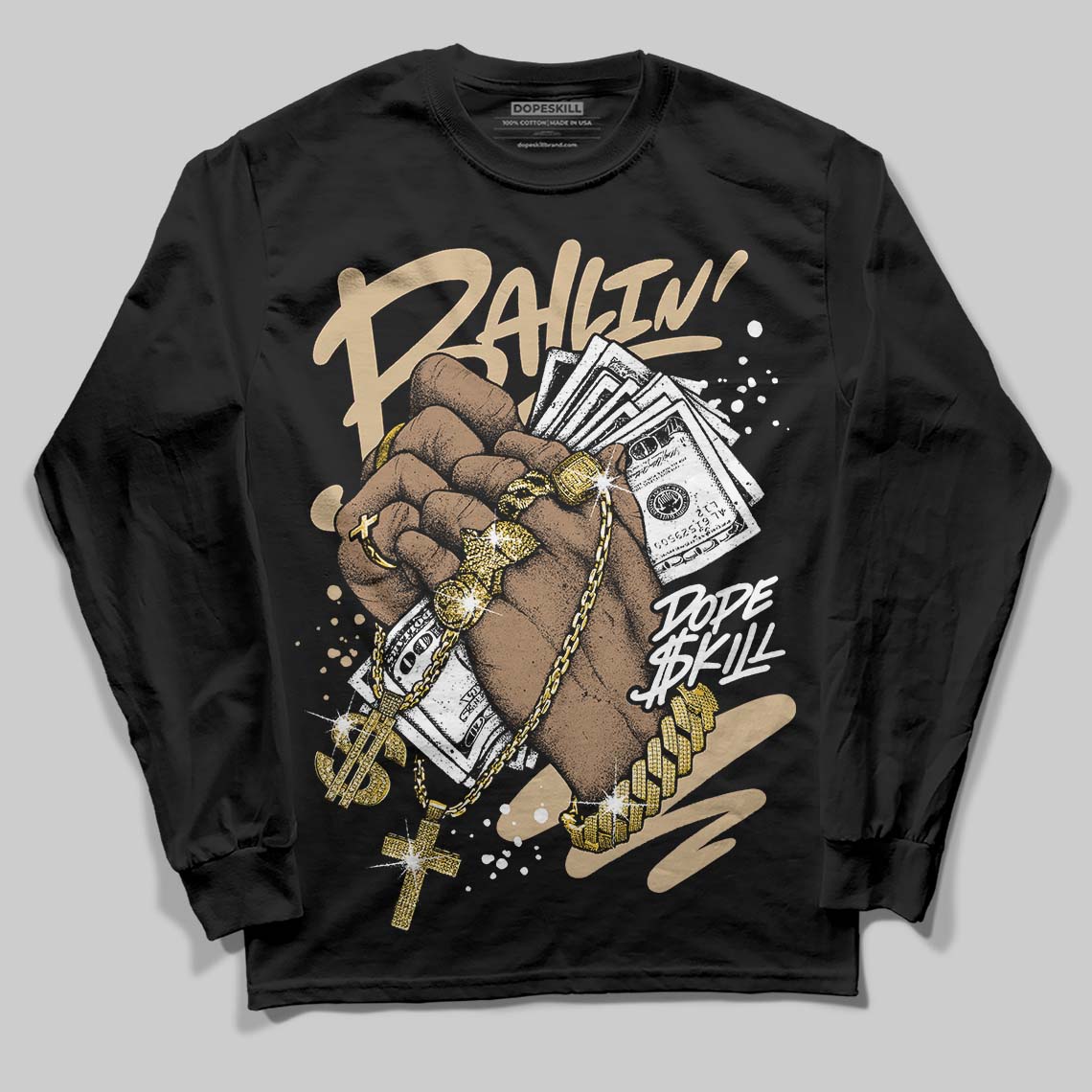 TAN Collection DopeSkill Long Sleeve T-Shirt Always Ballin' Graphic