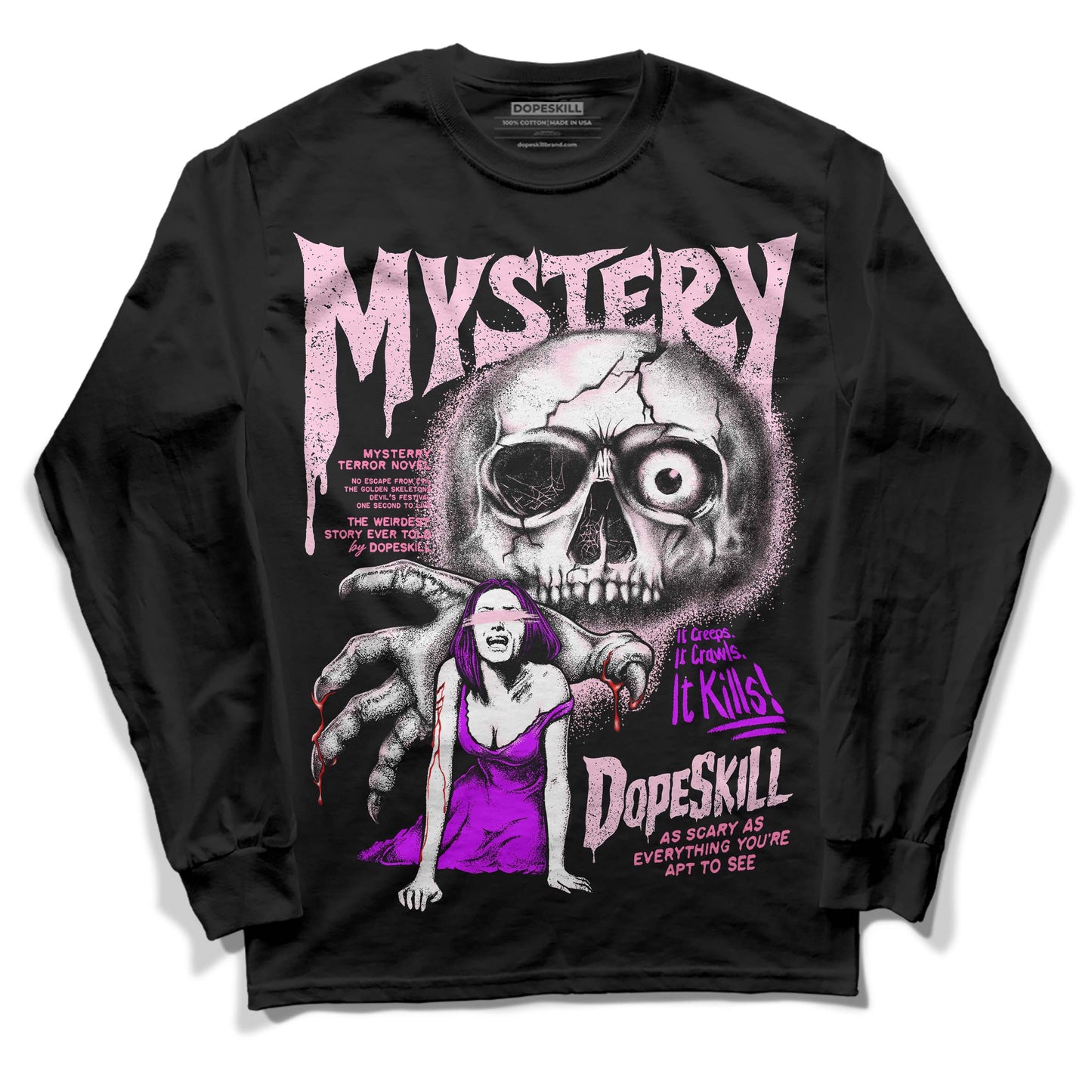 Dunk Pink Foam DopeSkill Long Sleeve T-Shirt Mystery Ghostly Grasp Graphic