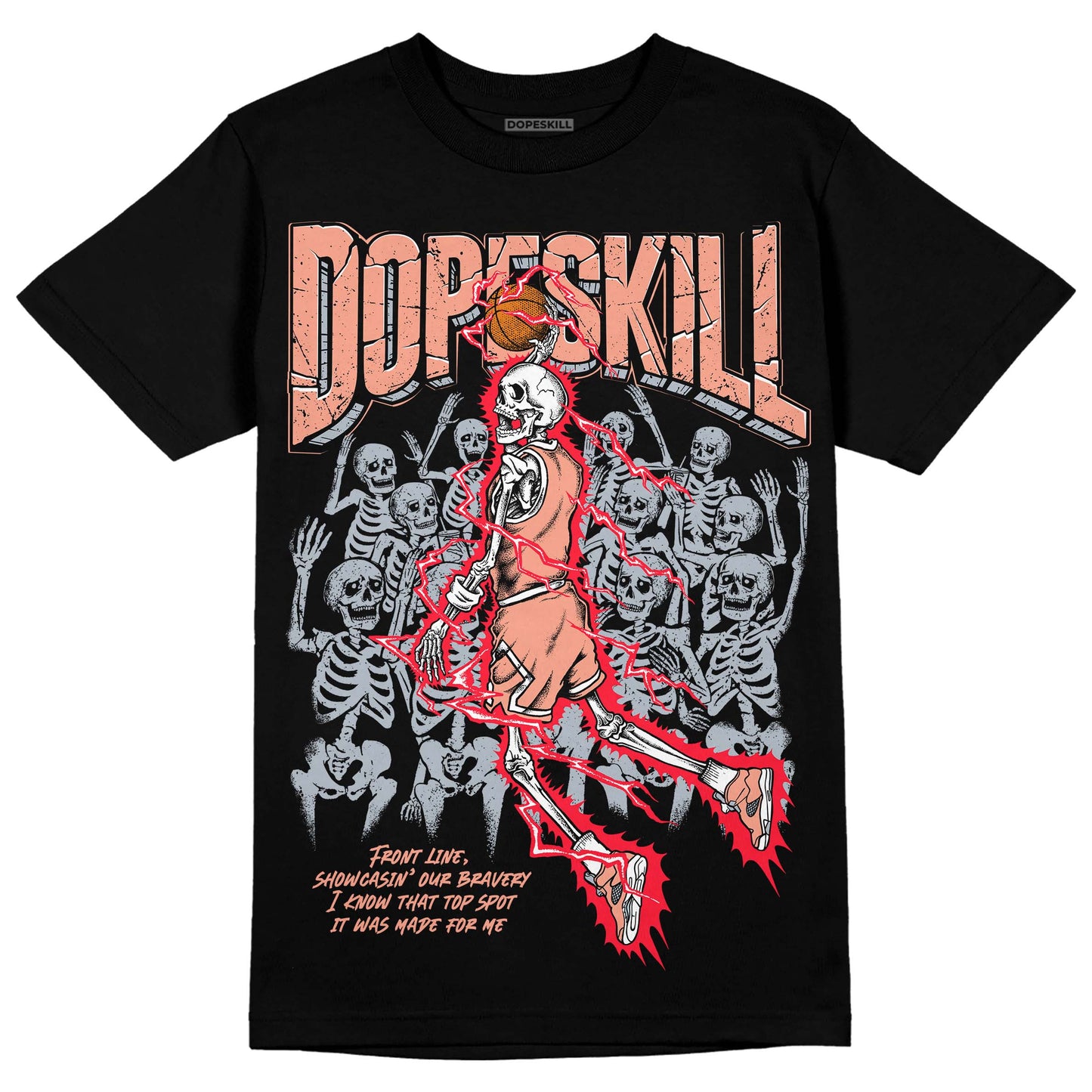 Crimson Bliss 5s DopeSkill T-Shirt Thunder Dunk Graphic