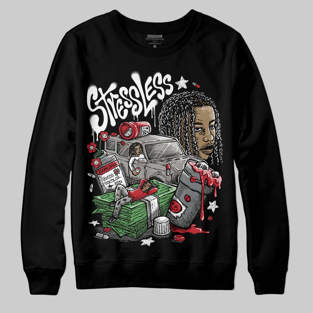 Cool Grey 9s DopeSkill Sweatshirt Stressless Graphic