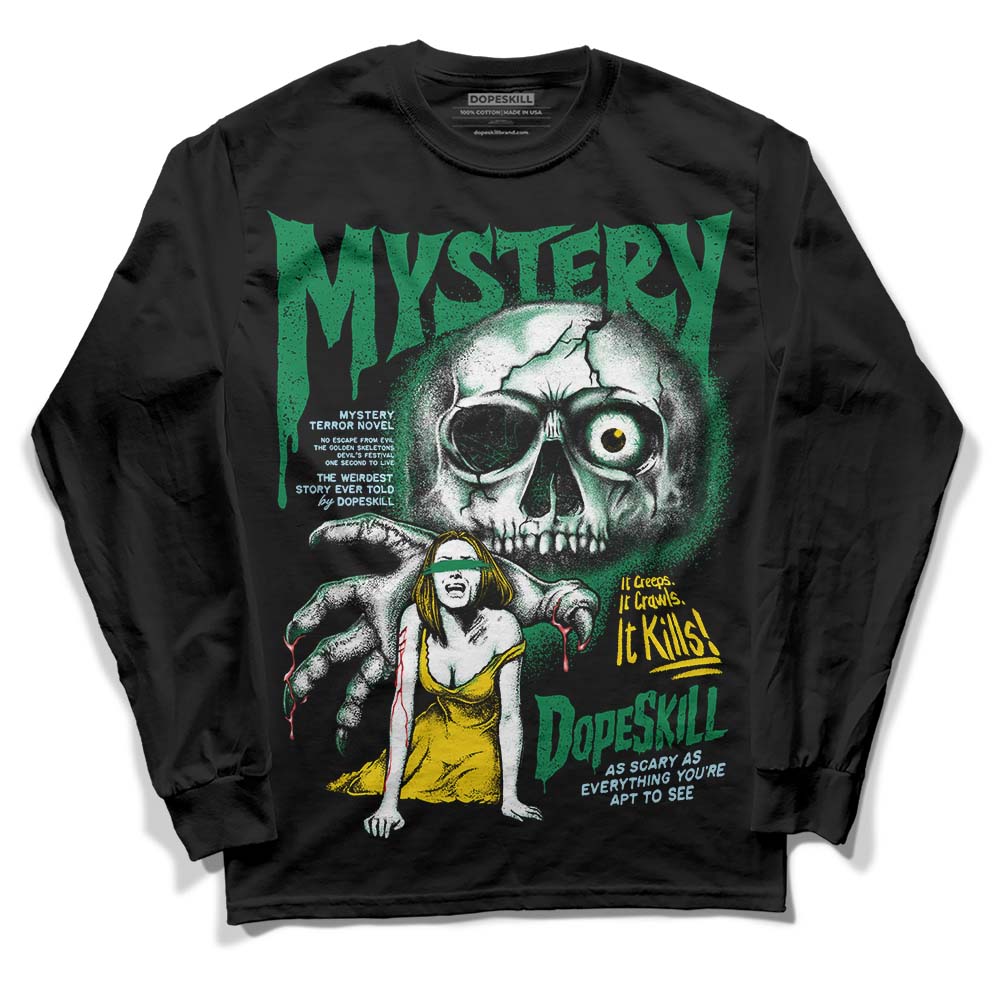 Lucky Green 5s DopeSkill Long Sleeve T-Shirt Mystery Ghostly Grasp Graphic