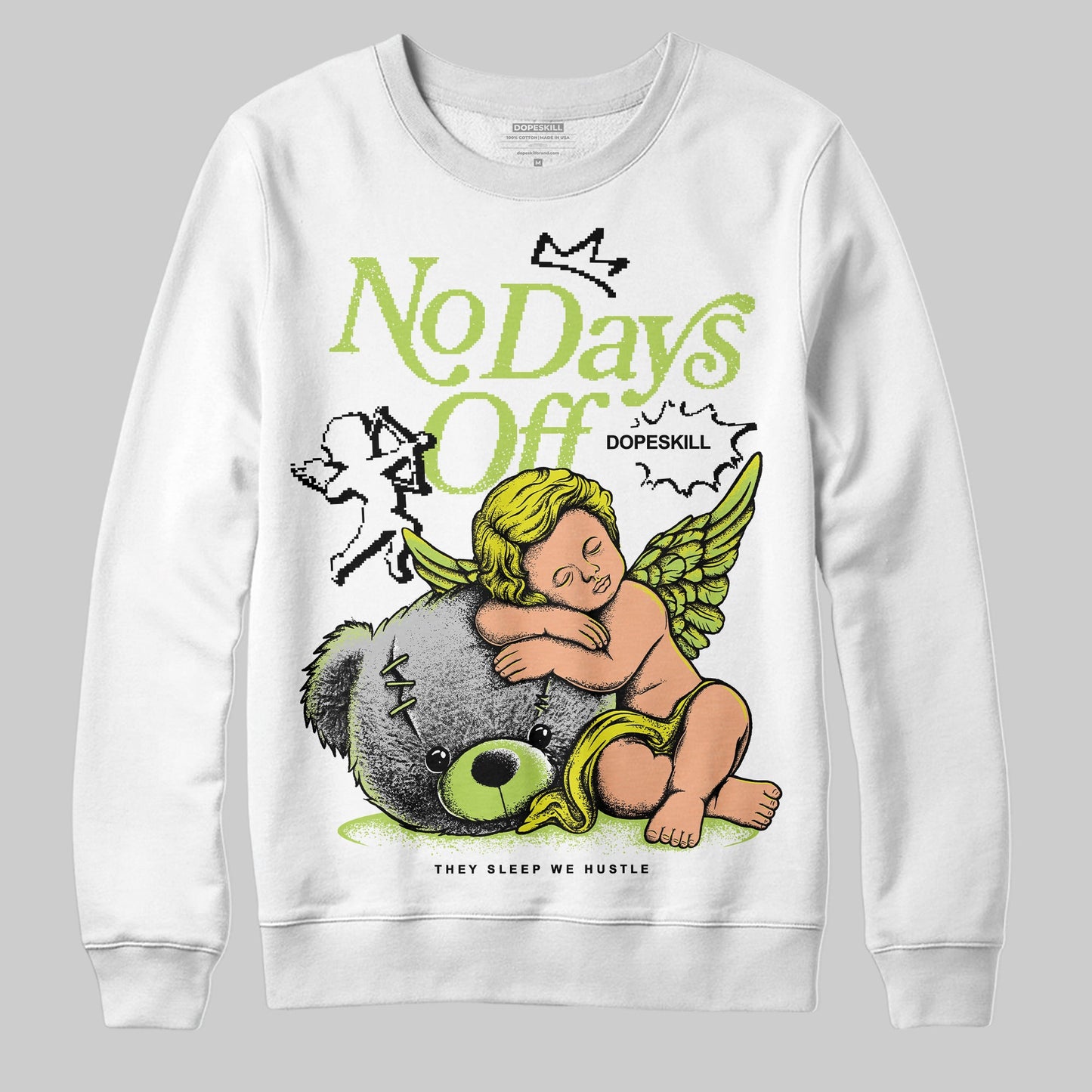 Bright Cactus 13s DopeSkill Sweatshirt New No Days Off Graphic