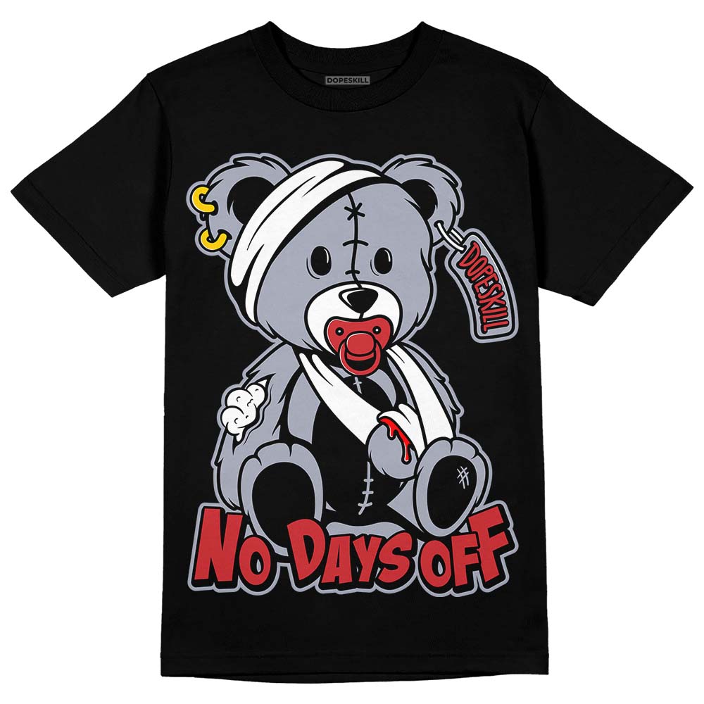 Bred Reimagined 4s DopeSkill T-Shirt Hurt Bear Graphic