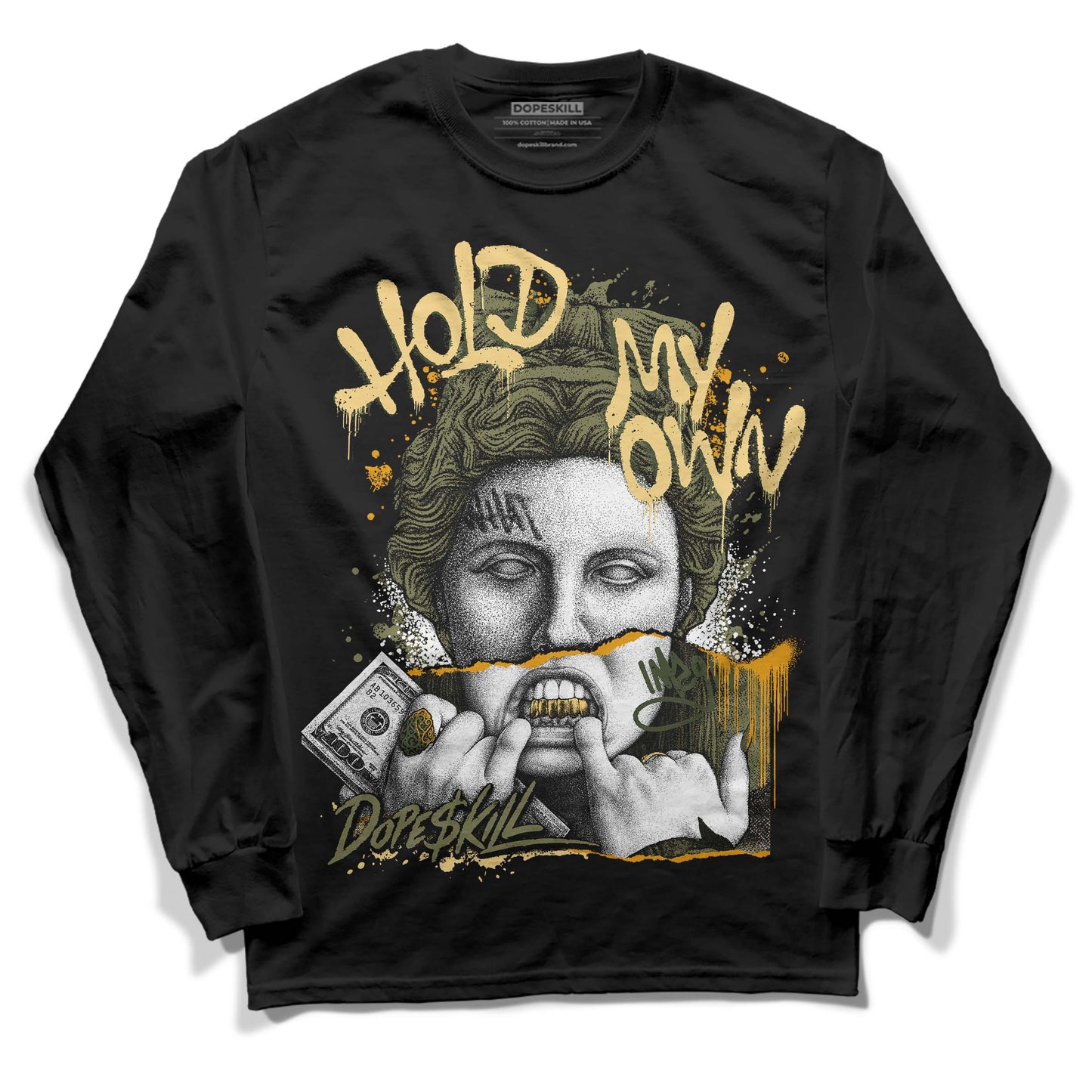 Craft Olive 4s DopeSkill Long Sleeve T-Shirt Hold My Own Graphic