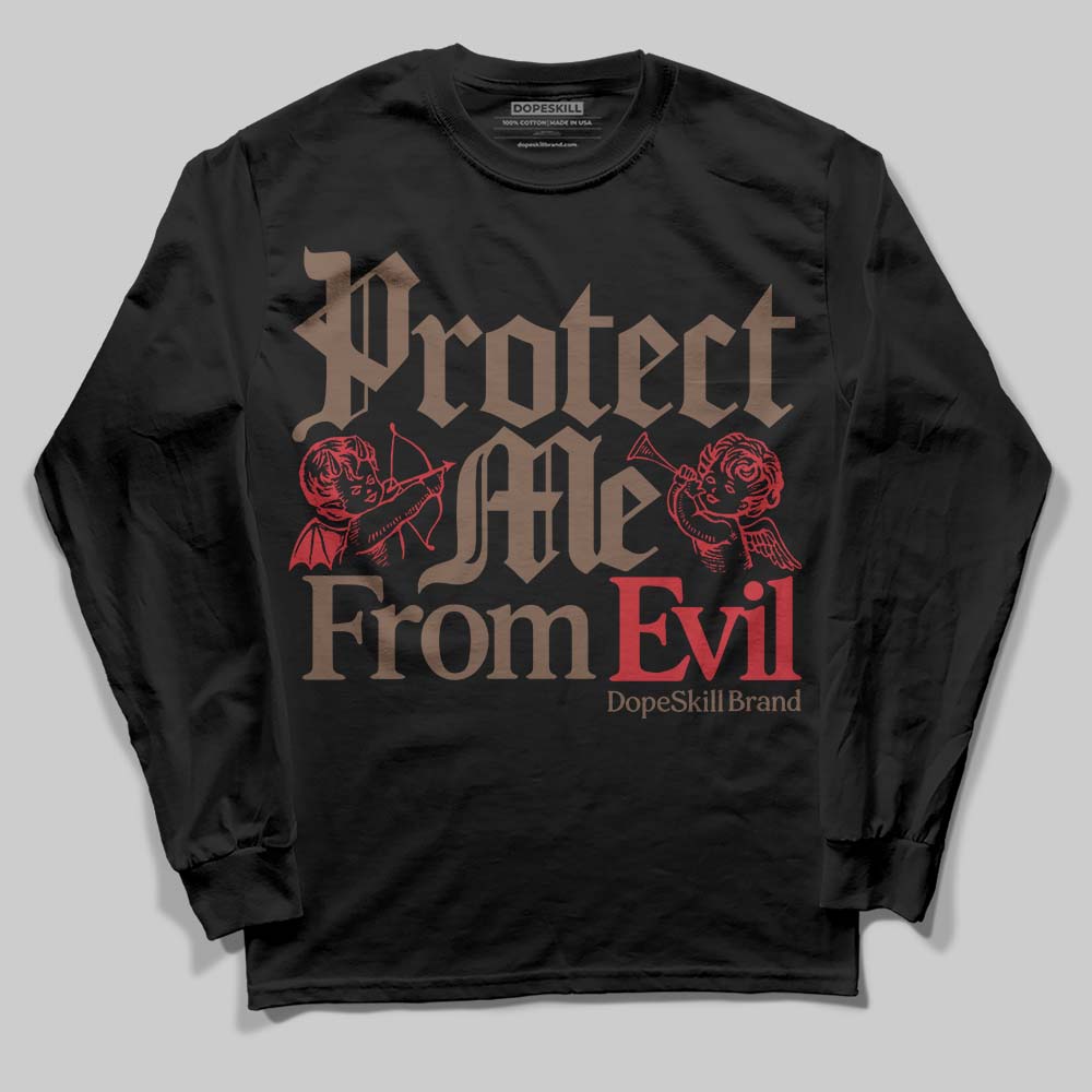 Olive 9s DopeSkill Long Sleeve T-Shirt Protect Me From Evil Graphic