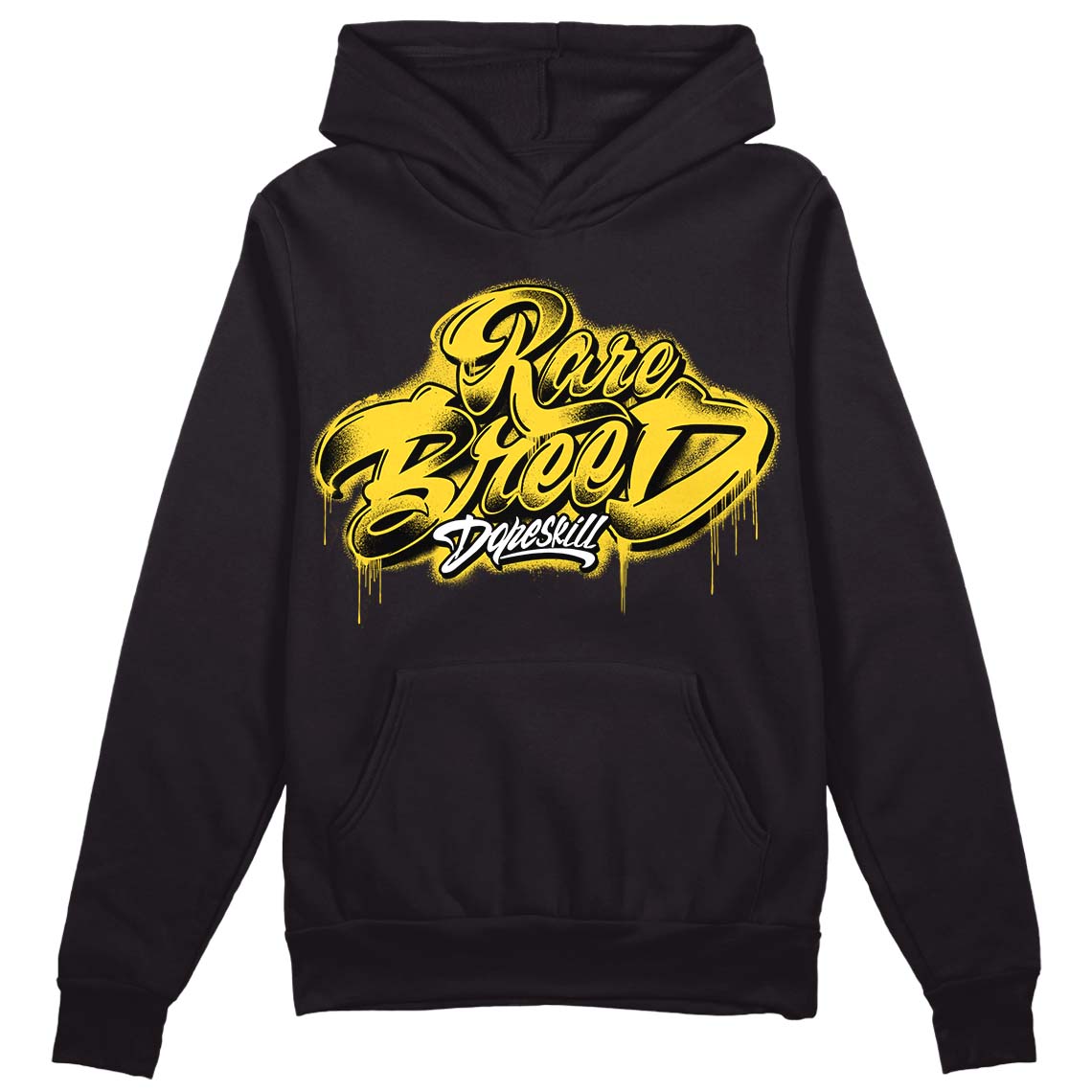 Black Tour Yellow AJ 4 Thunder DopeSkill Hoodie Sweatshirt Rare Breed Type Graphic