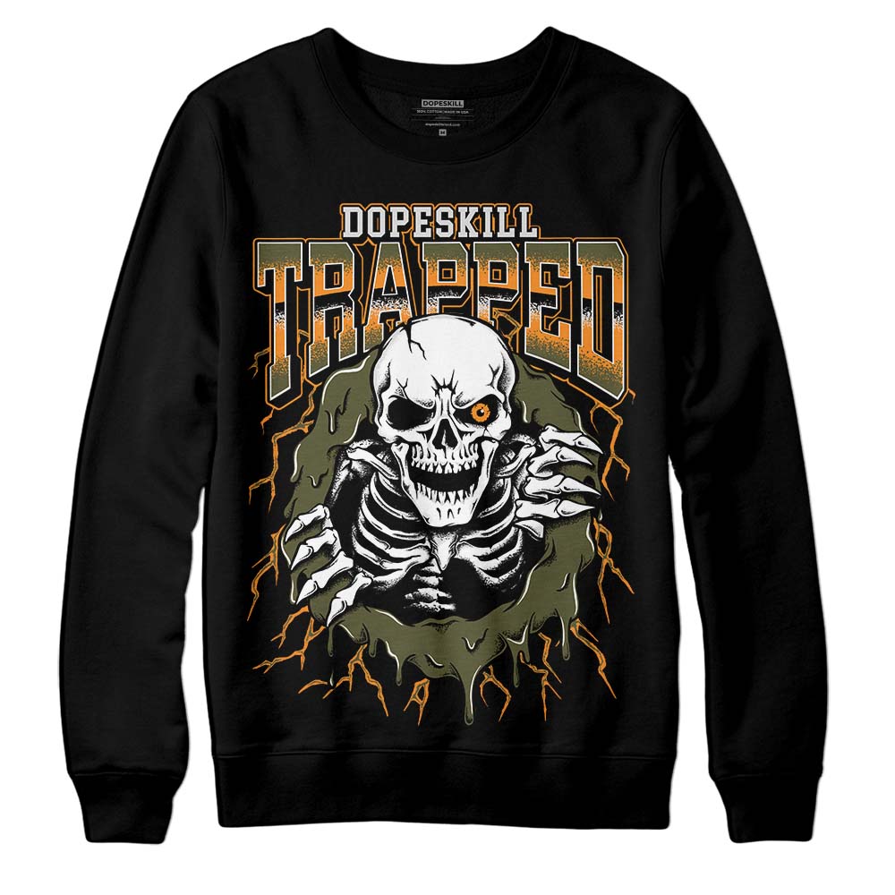 Olive 5s DopeSkill Sweatshirt Trapped Halloween Graphic