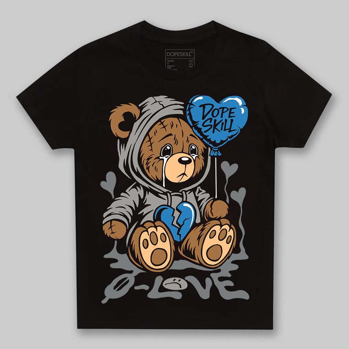 Cool Grey 9s DopeSkill Toddler Kids T-shirt Broken Bear Graphic