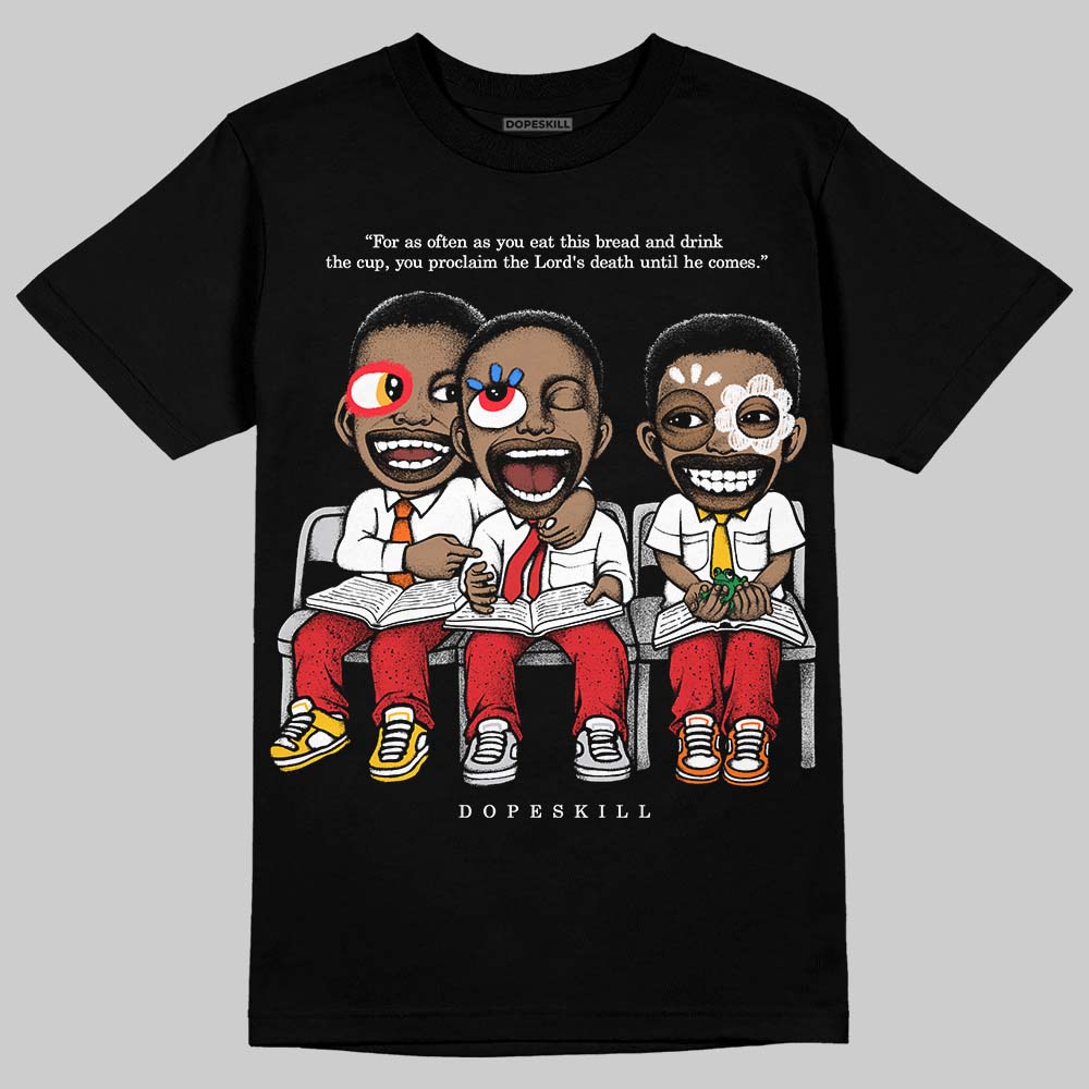 Red Cement 4S DopeSkill T-Shirt First Sunday Graphic