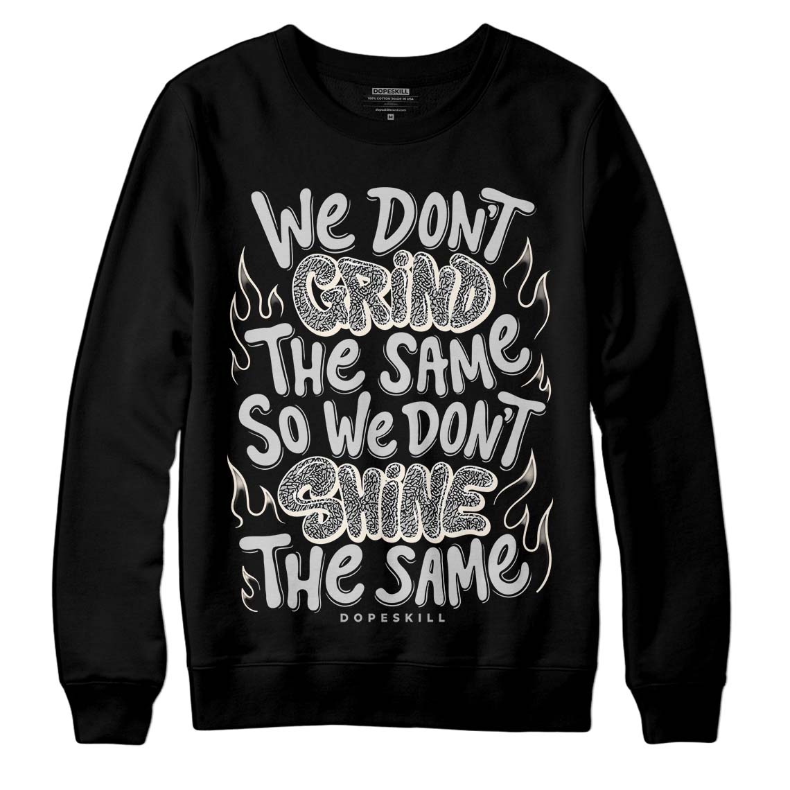 Off Noir 3s DopeSkill Sweatshirt Grind Shine Graphic