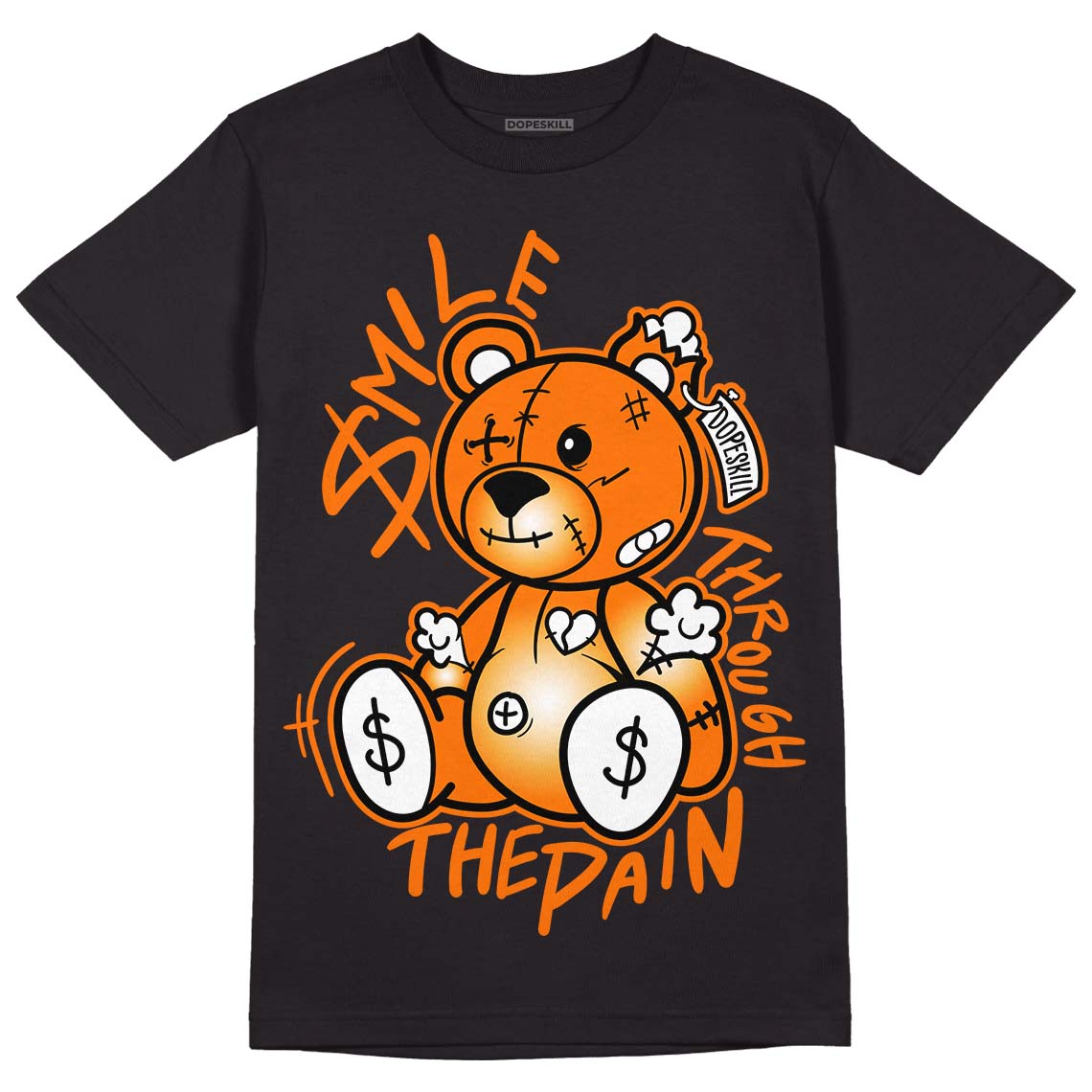 Dunk Low Magma Orange DopeSkill T-Shirt BEAN Graphic