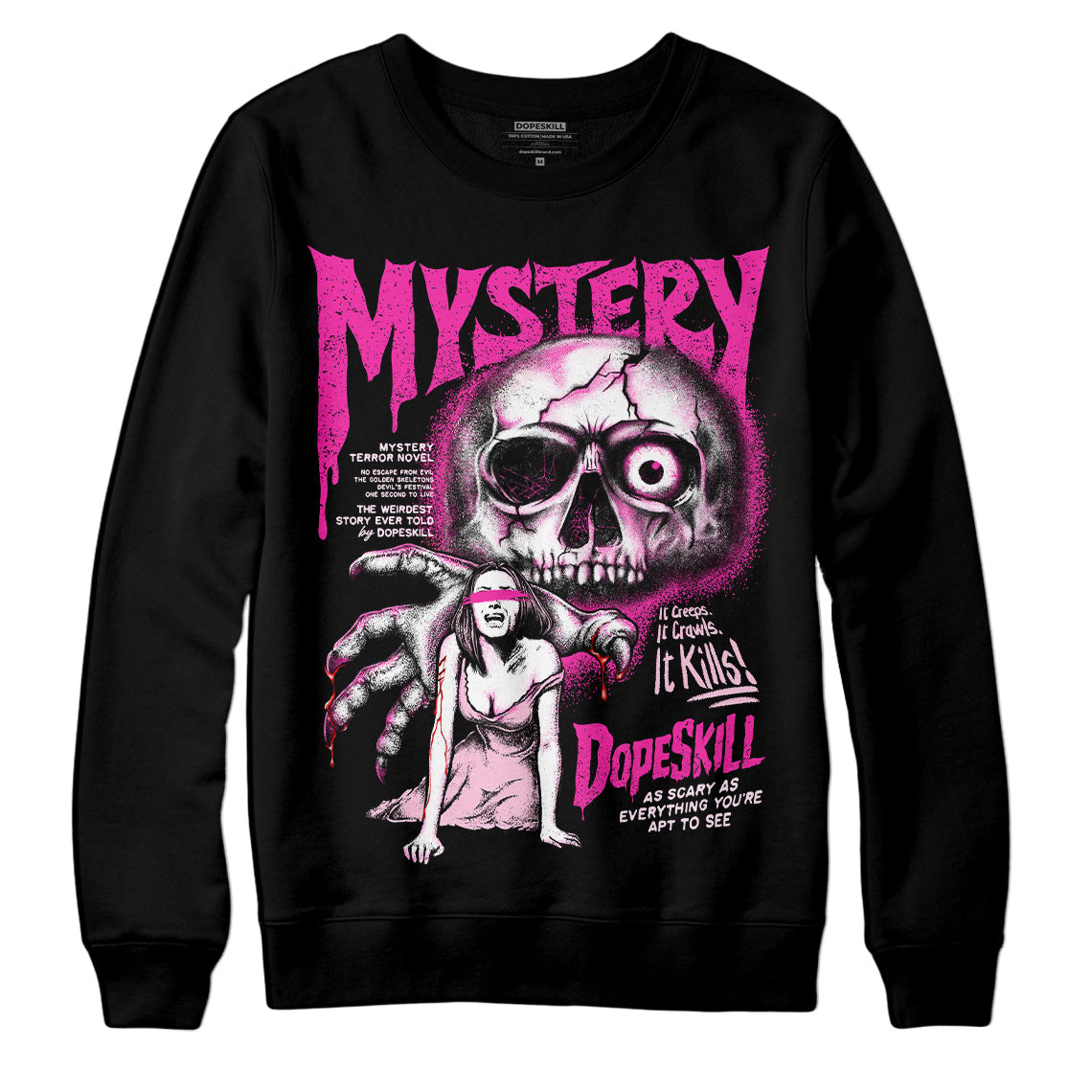 Triple Pink Dunk DopeSkill Sweatshirt Mystery Ghostly Grasp Graphic