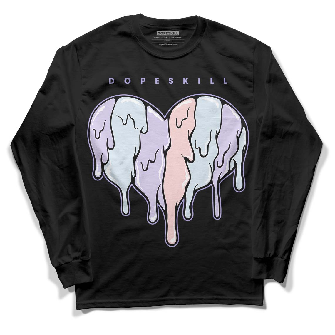 Easter Dunk Low DopeSkill Long Sleeve T-Shirt Slime Drip Heart Graphic