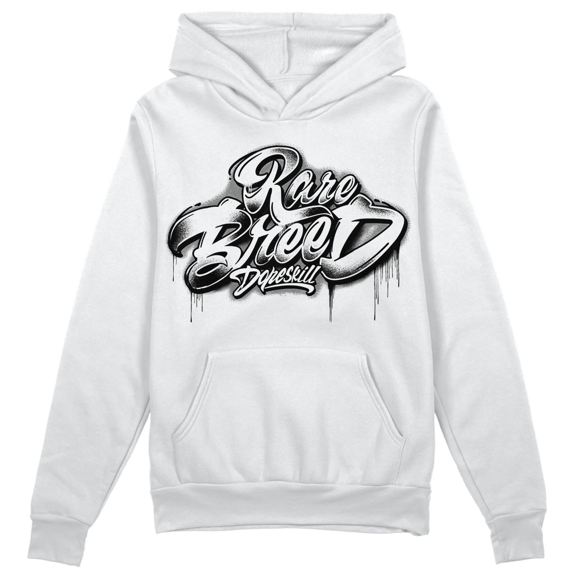 85 Black White 1s DopeSkill Hoodie Sweatshirt Rare Breed Type Graphic