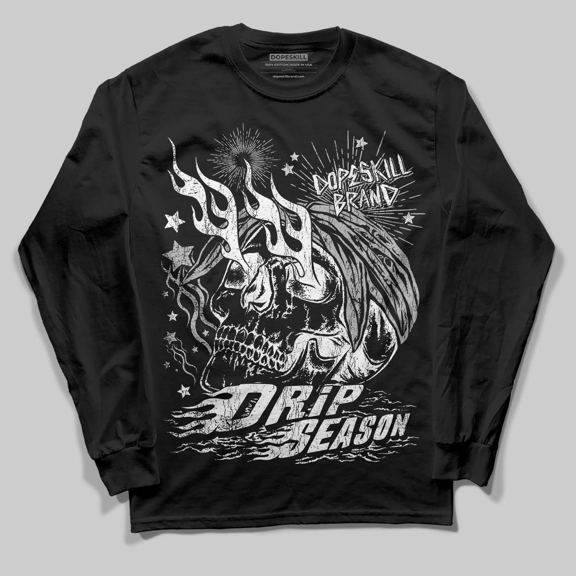 Dunk Panda White Black DopeSkill Long Sleeve T-Shirt Drip Season Graphic