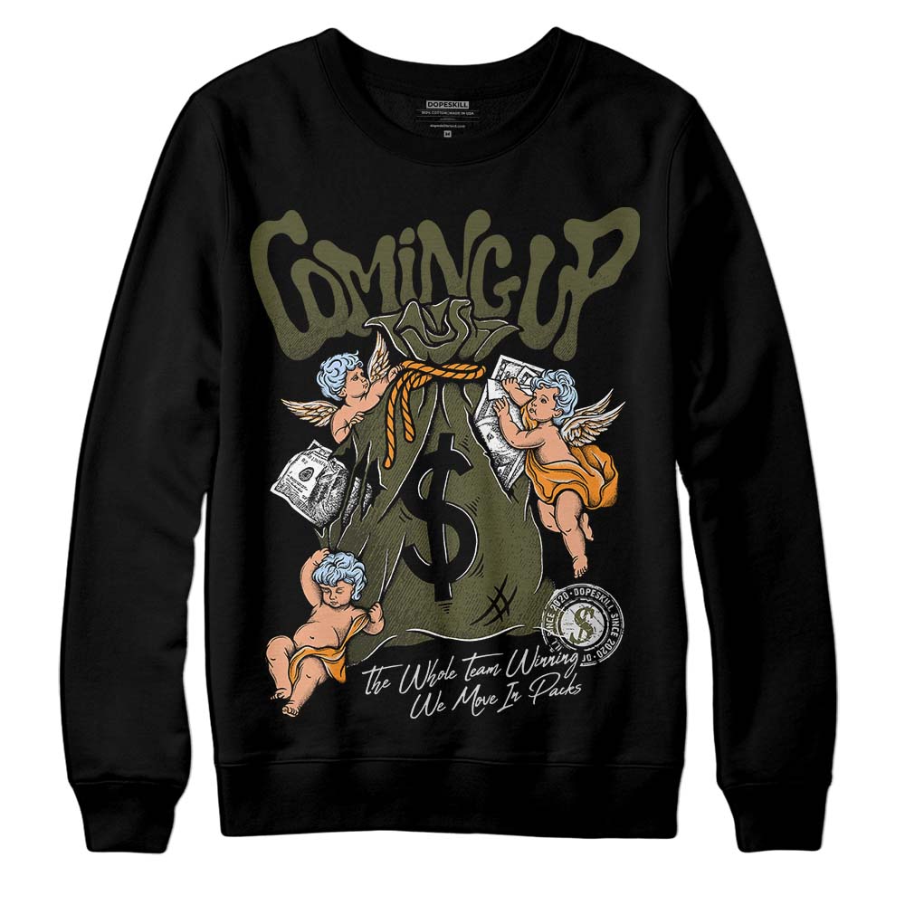 Olive 5s DopeSkill Sweatshirt Money Bag Coming Up Graphic