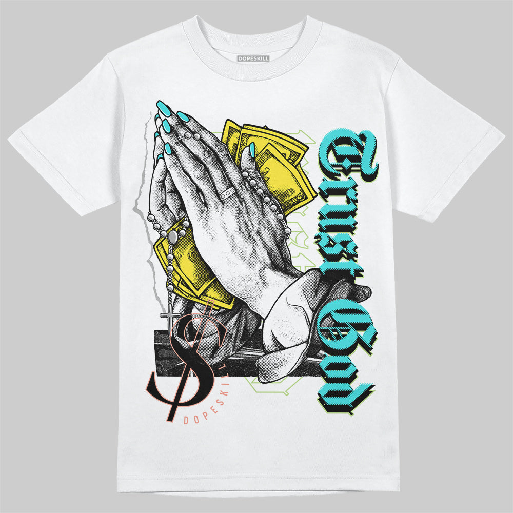 Cyan Burst 9060 DopeSkill T-Shirt Trust God Graphic