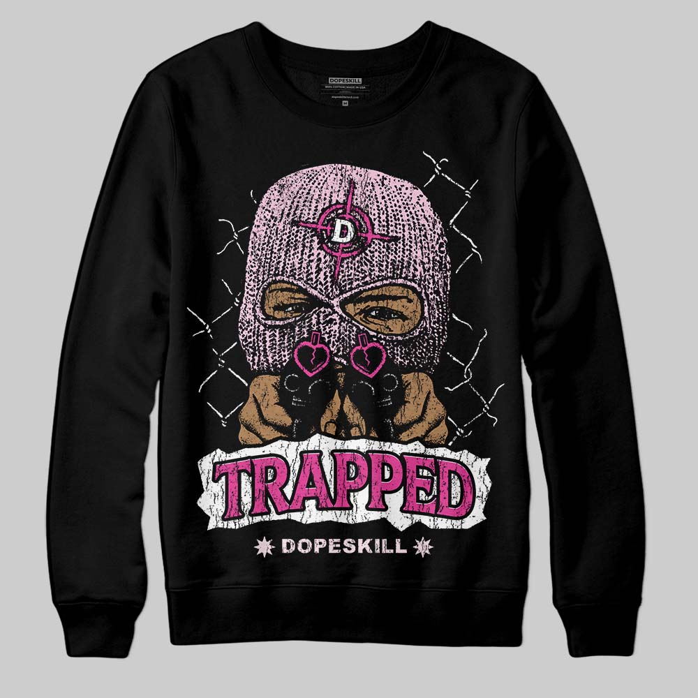 Pink Collection DopeSkill Sweatshirt New Trapped Graphic