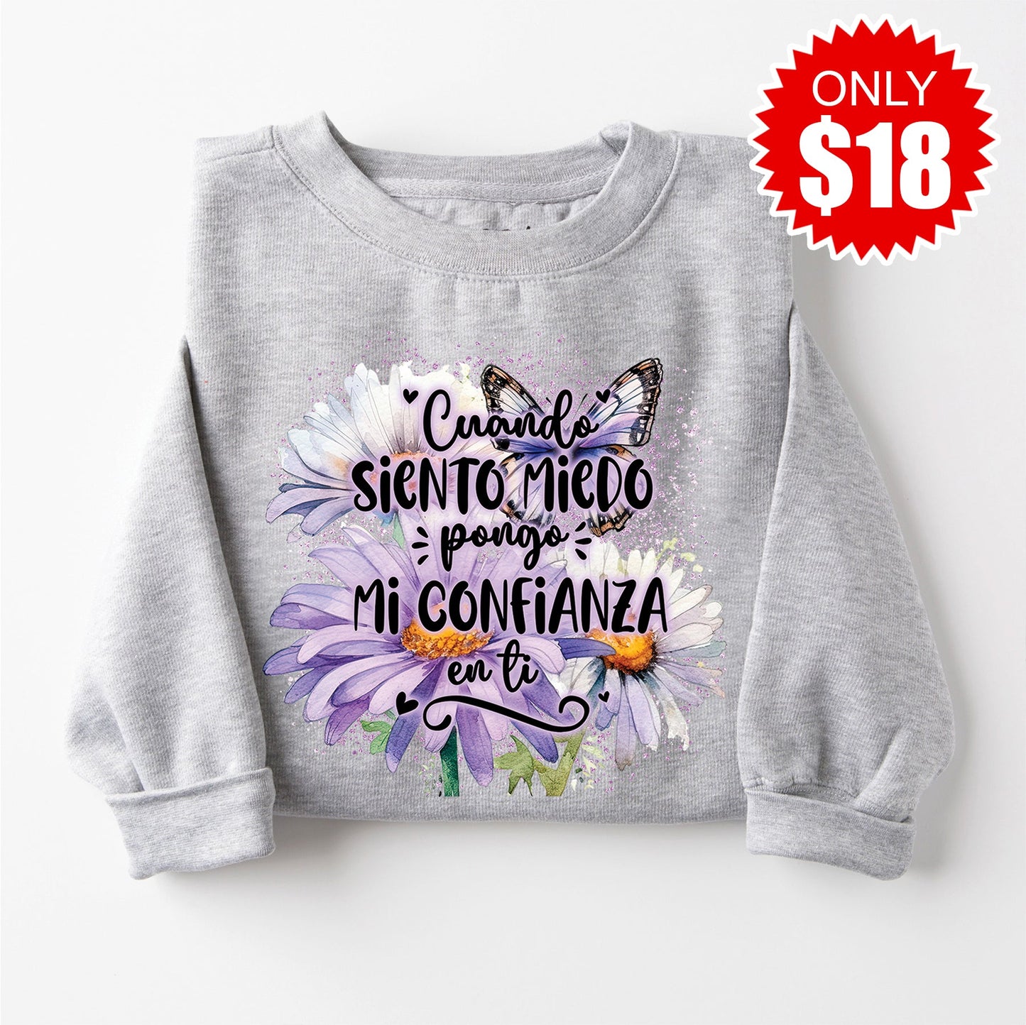 Cuando Siento Sweatshirt - Heather Grey - 18