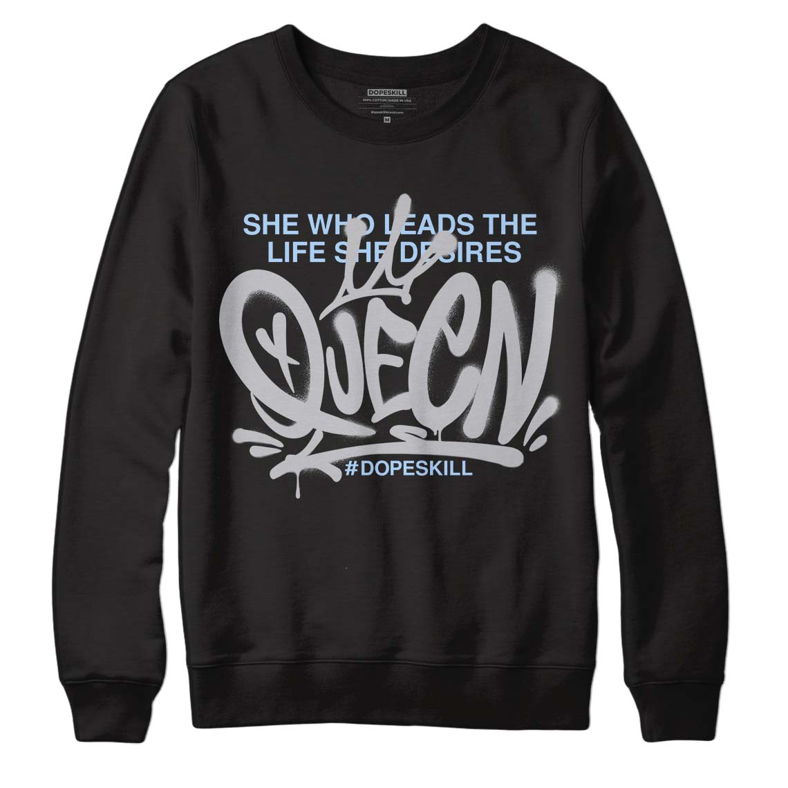 Cement Grey 11s DopeSkill Sweatshirt Queen Graphic