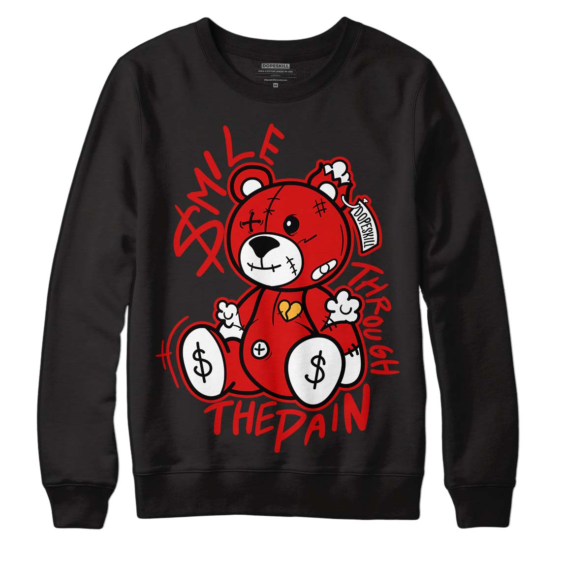 Dunk Low Gym Red DopeSkill Sweatshirt BEAN Graphic