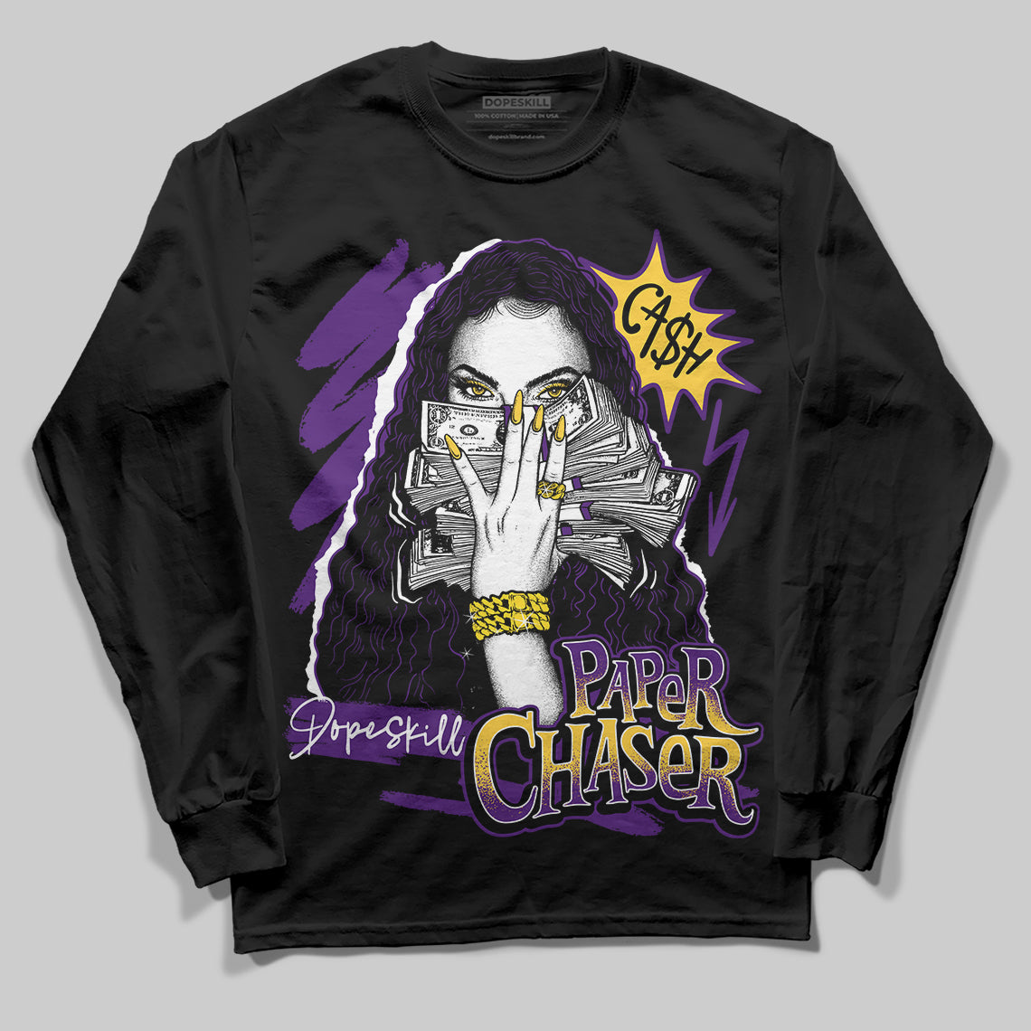 Field Purple 12s DopeSkill Long Sleeve T-Shirt NPC Graphic